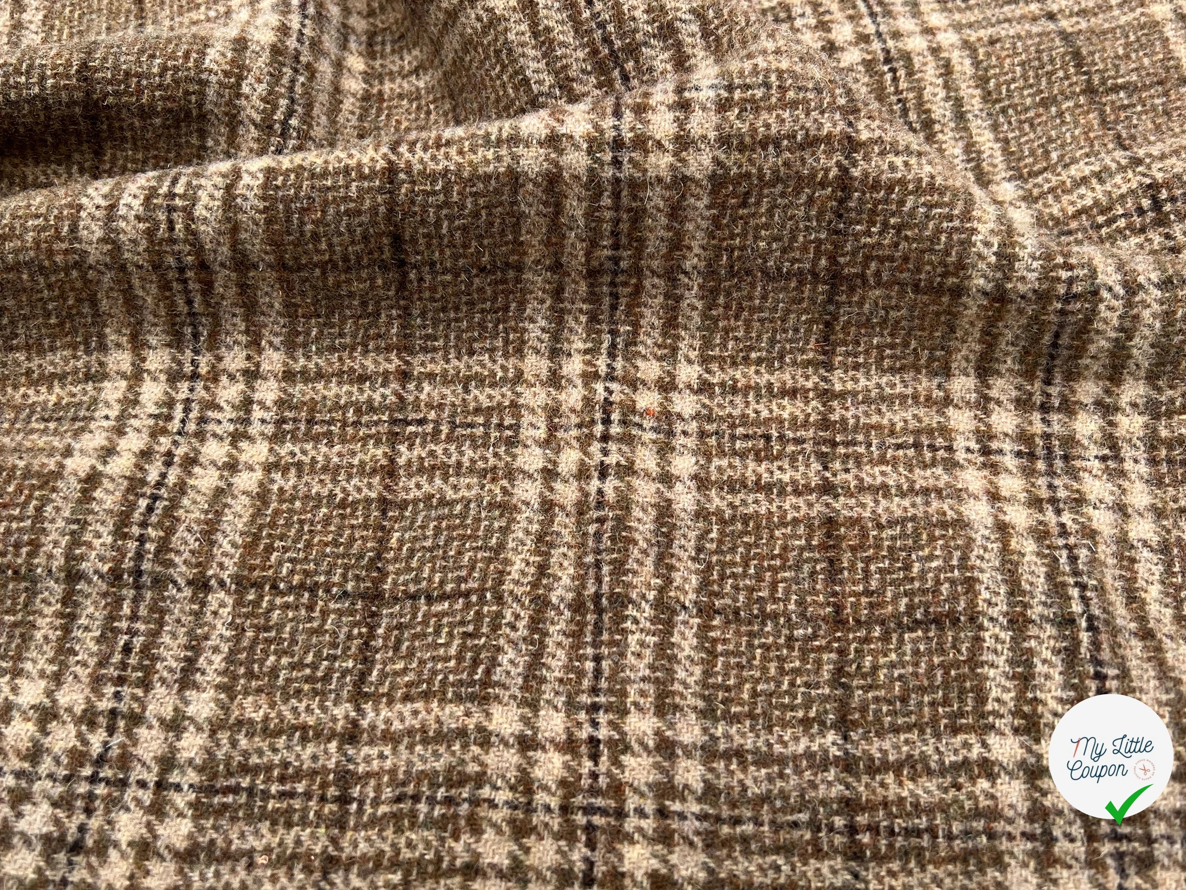 LAINAGE MANTEAU HIGHLAND STYLE BEIGE ET KAKI - My Little Coupon