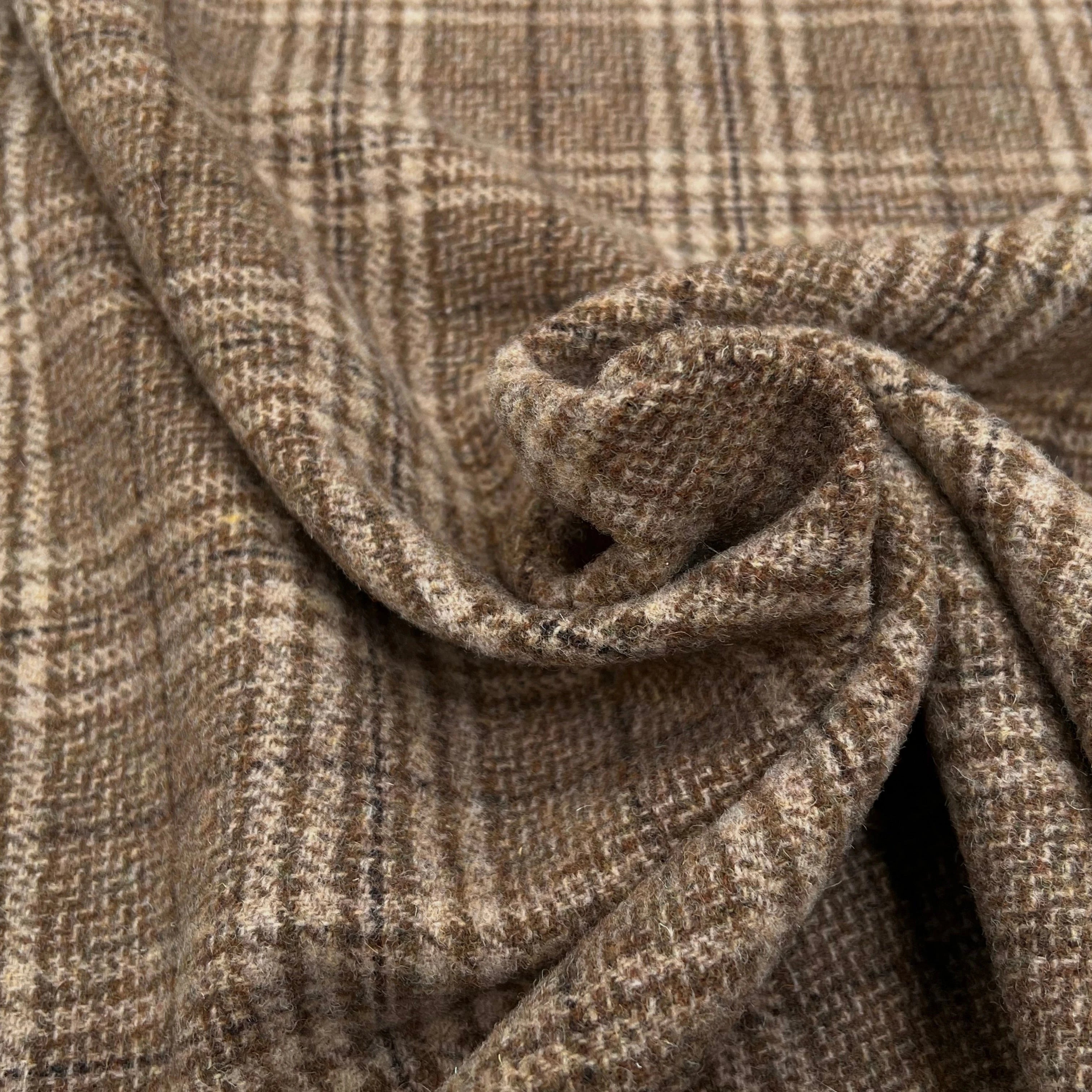 LAINAGE MANTEAU HIGHLAND STYLE BEIGE ET KAKI - My Little Coupon