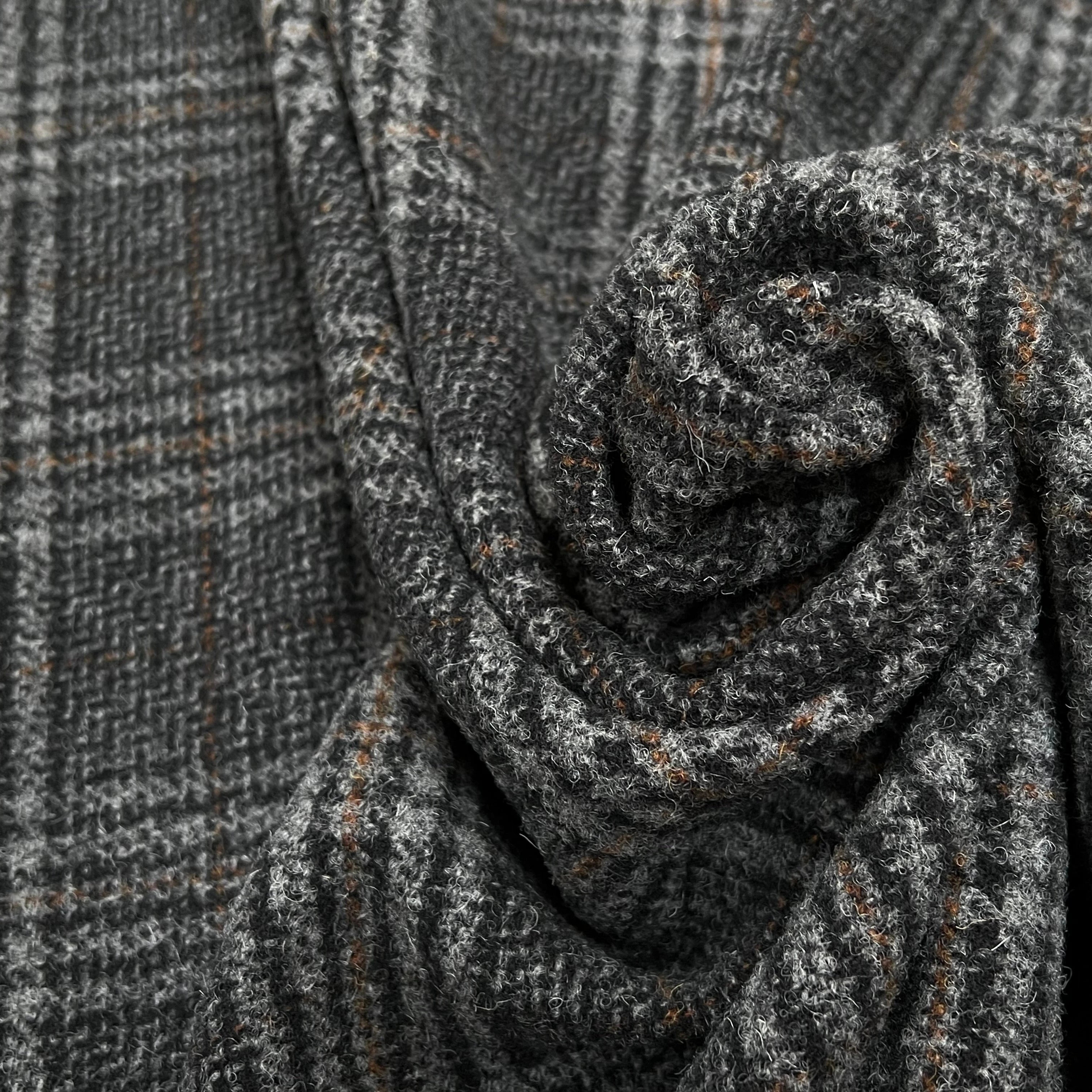 LAINAGE MANTEAU HIGHLAND STYLE GRIS CLAIR ET NOIR - My Little Coupon