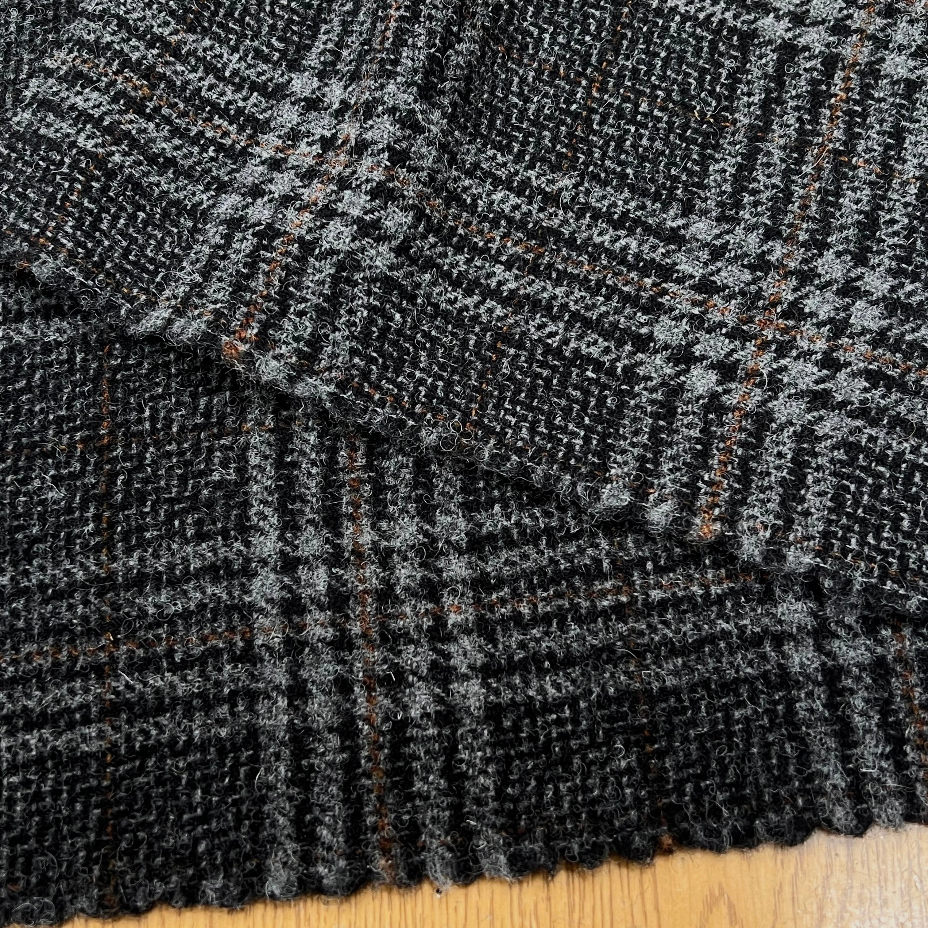 LAINAGE MANTEAU HIGHLAND STYLE GRIS CLAIR ET NOIR - My Little Coupon