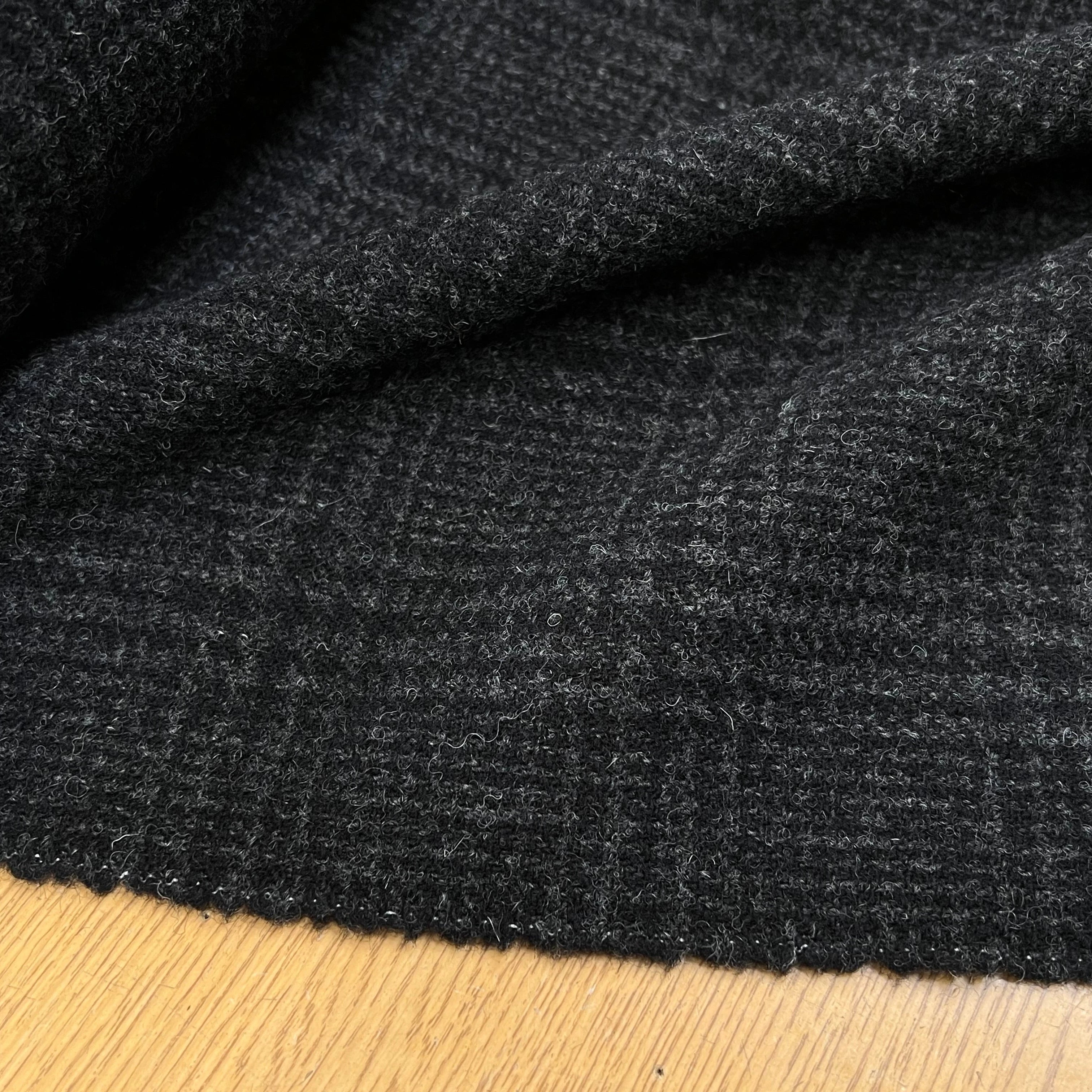 LAINAGE MANTEAU HIGHLAND STYLE GRIS FONCÉ ET NOIR - My Little Coupon