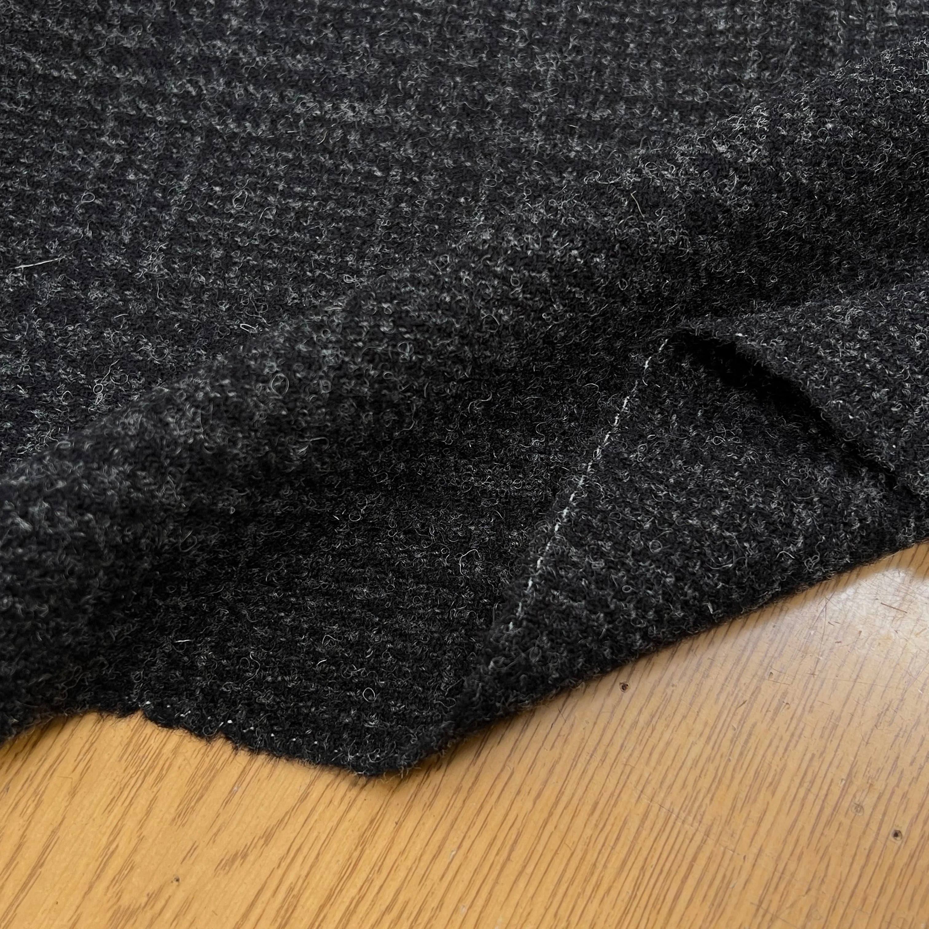 LAINAGE MANTEAU HIGHLAND STYLE GRIS FONCÉ ET NOIR - My Little Coupon