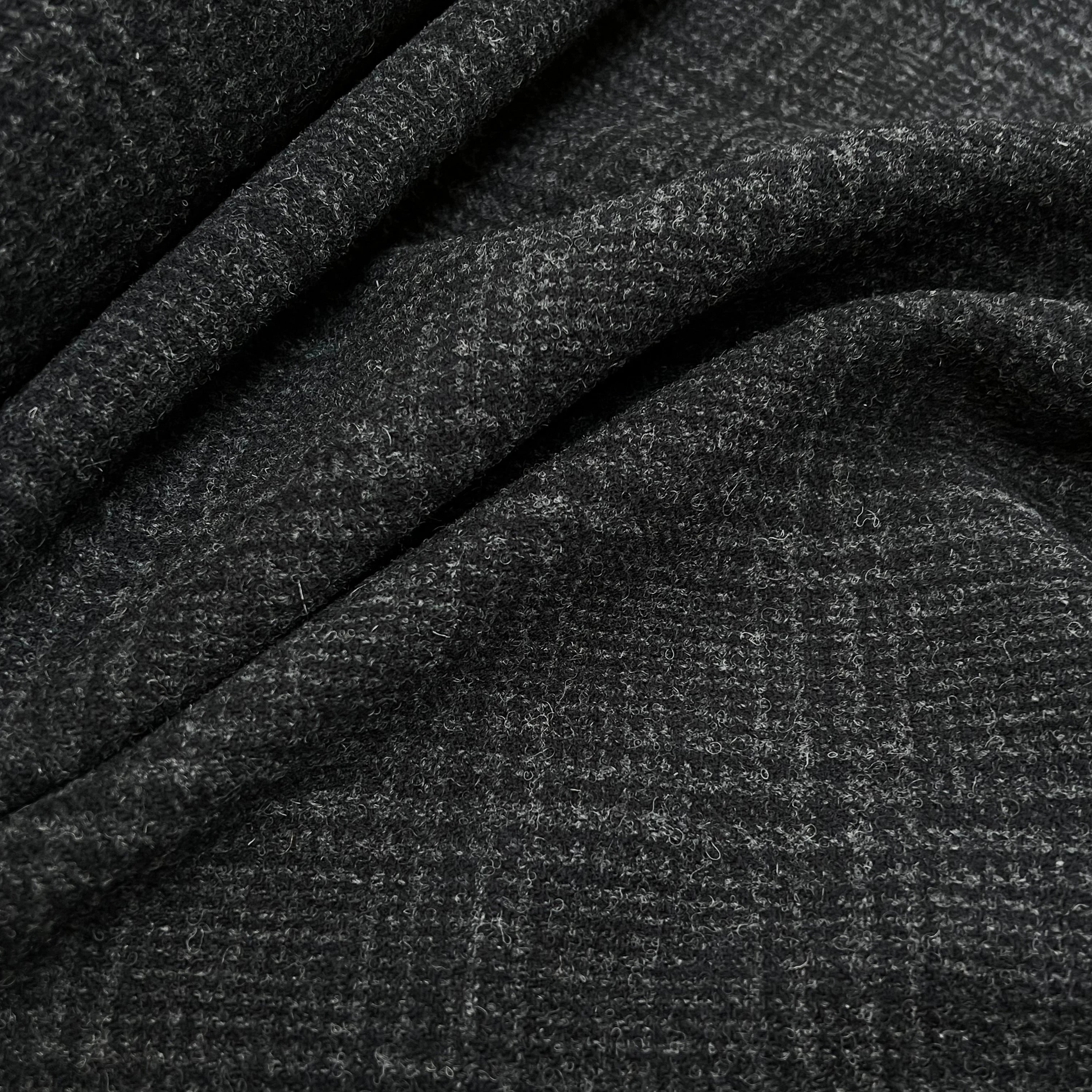 LAINAGE MANTEAU HIGHLAND STYLE GRIS FONCÉ ET NOIR - My Little Coupon