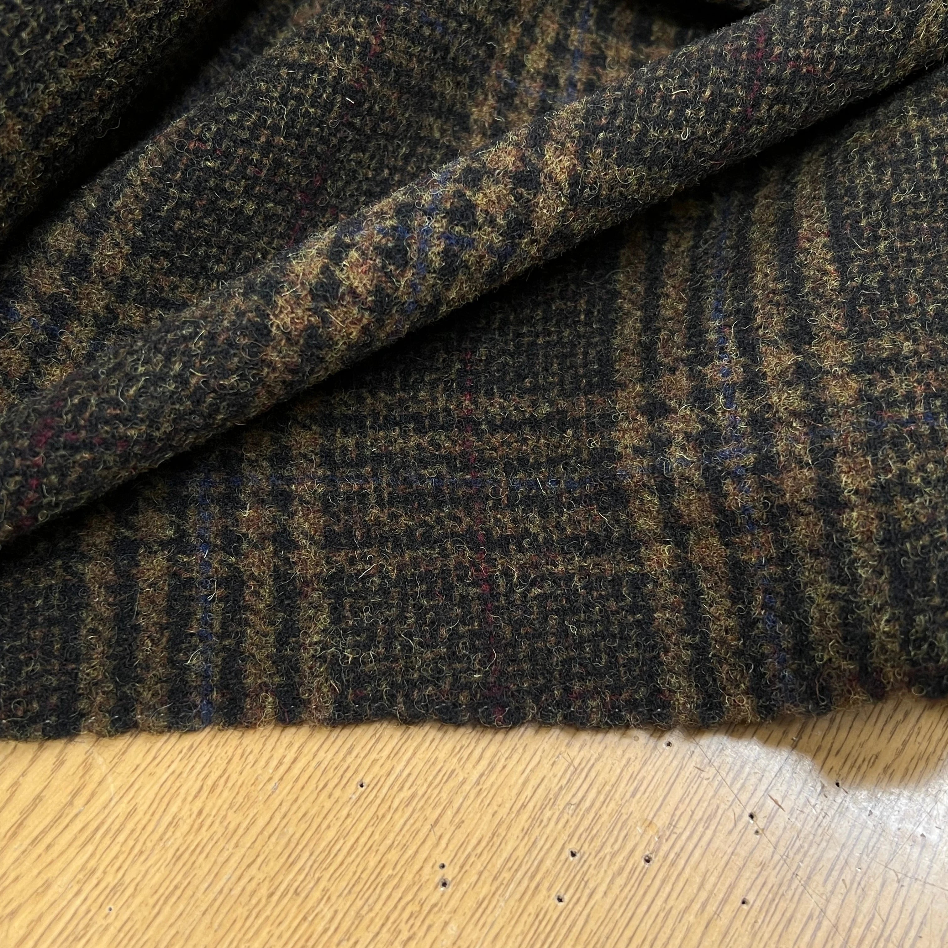 LAINAGE MANTEAU HIGHLAND STYLE KAKI ET NOIR - My Little Coupon