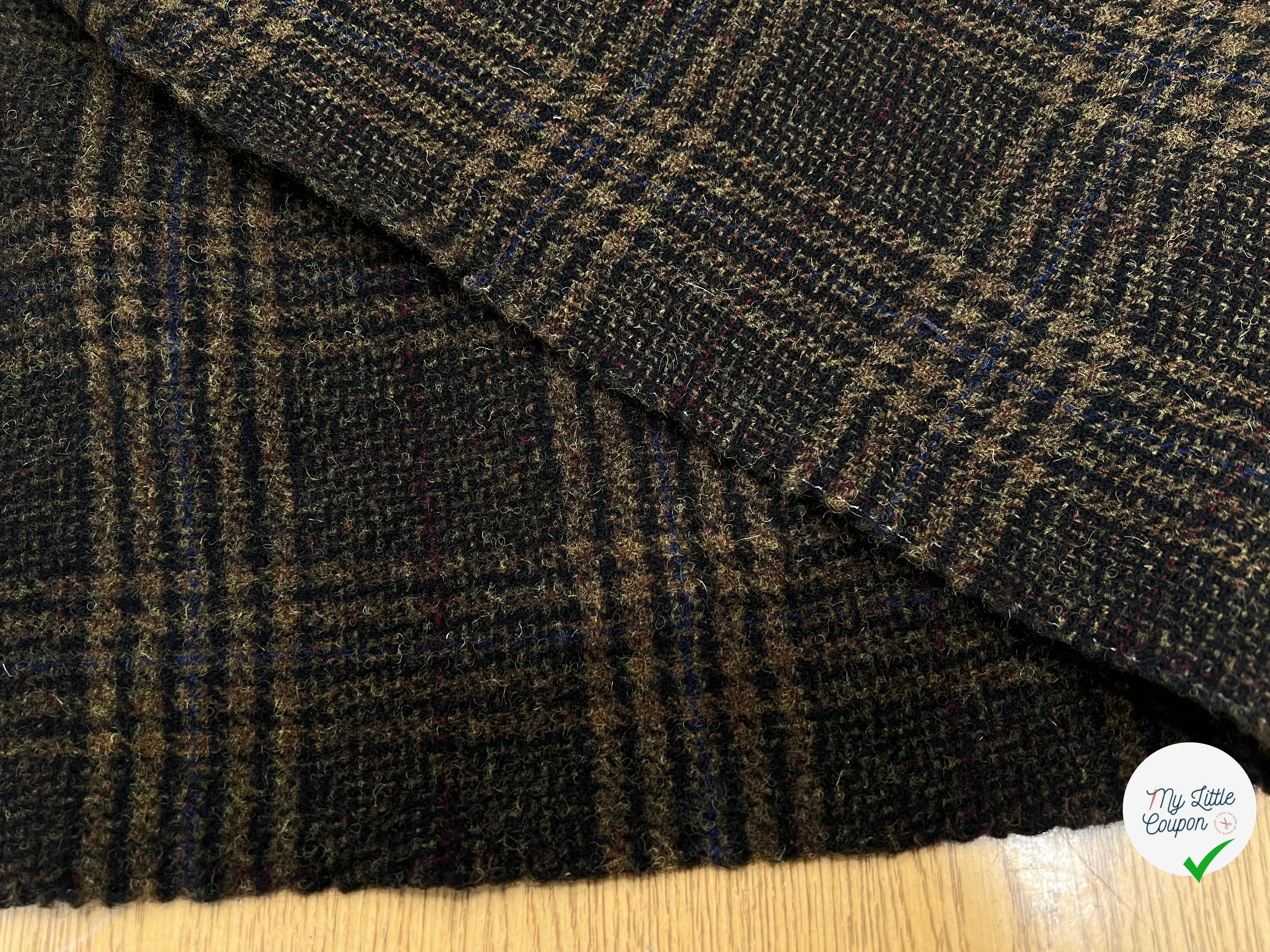 LAINAGE MANTEAU HIGHLAND STYLE KAKI ET NOIR - My Little Coupon