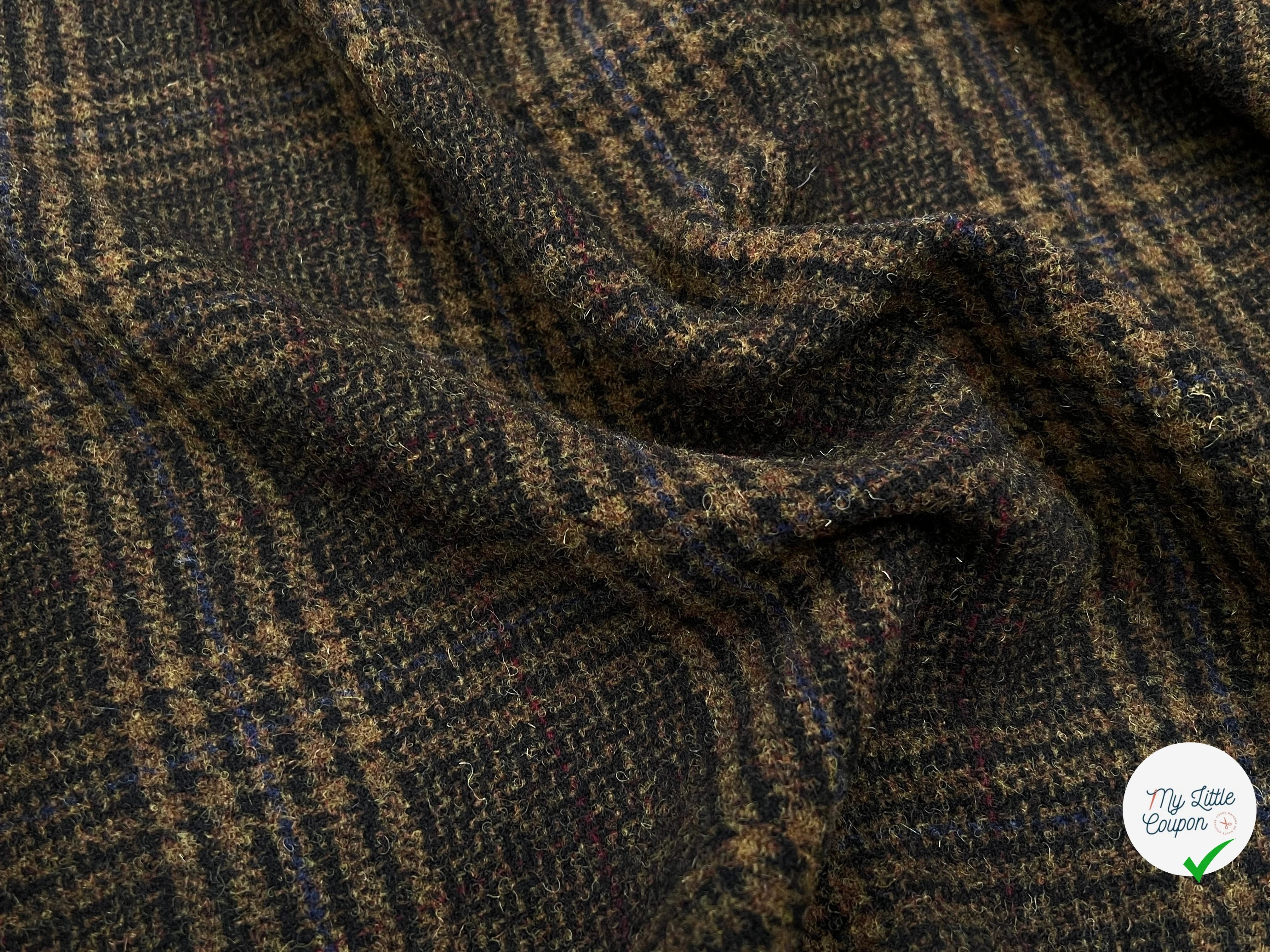 LAINAGE MANTEAU HIGHLAND STYLE KAKI ET NOIR - My Little Coupon