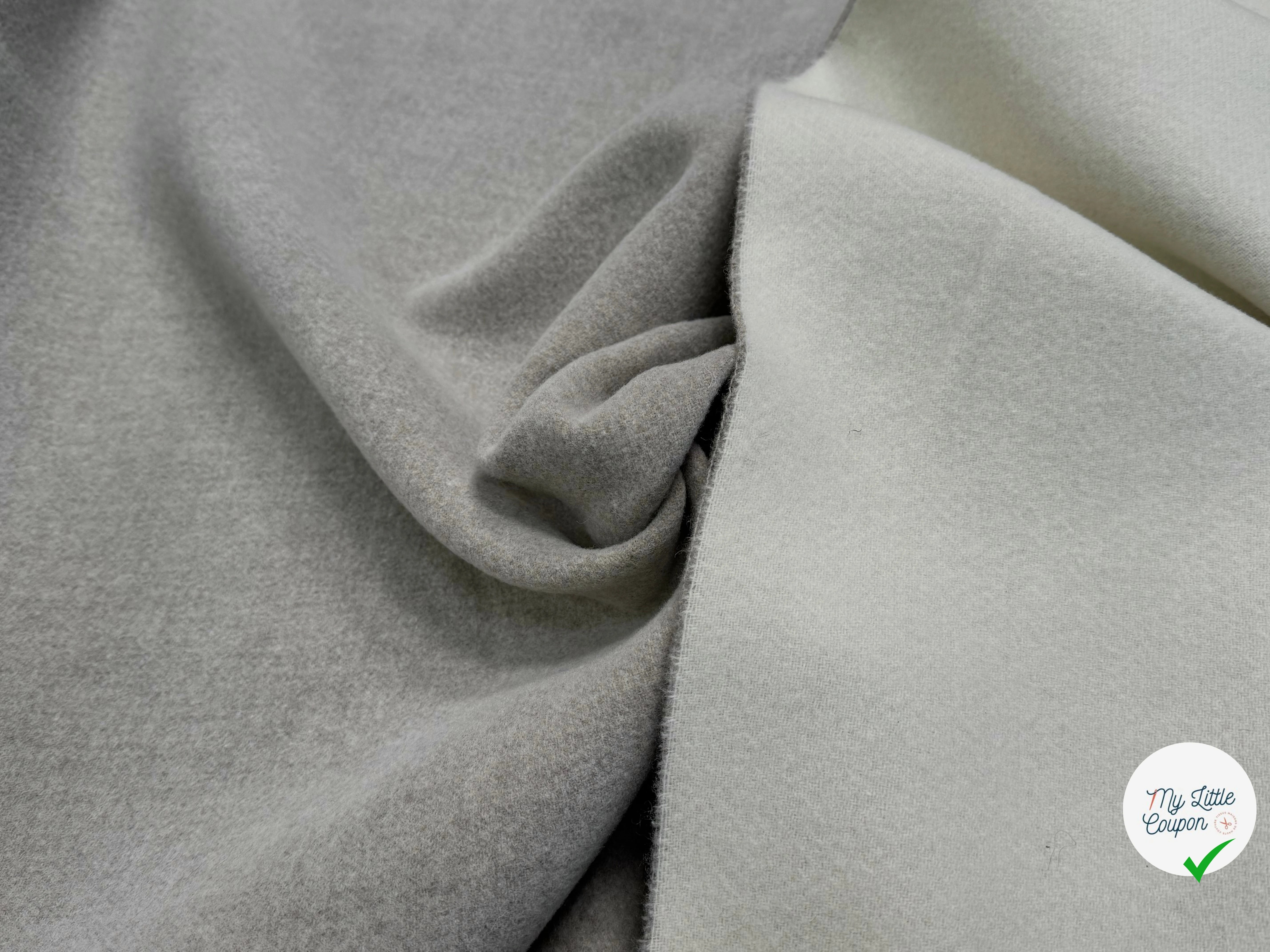 LAINAGE MANTEAU LOURD DOUX GRIS - My Little Coupon