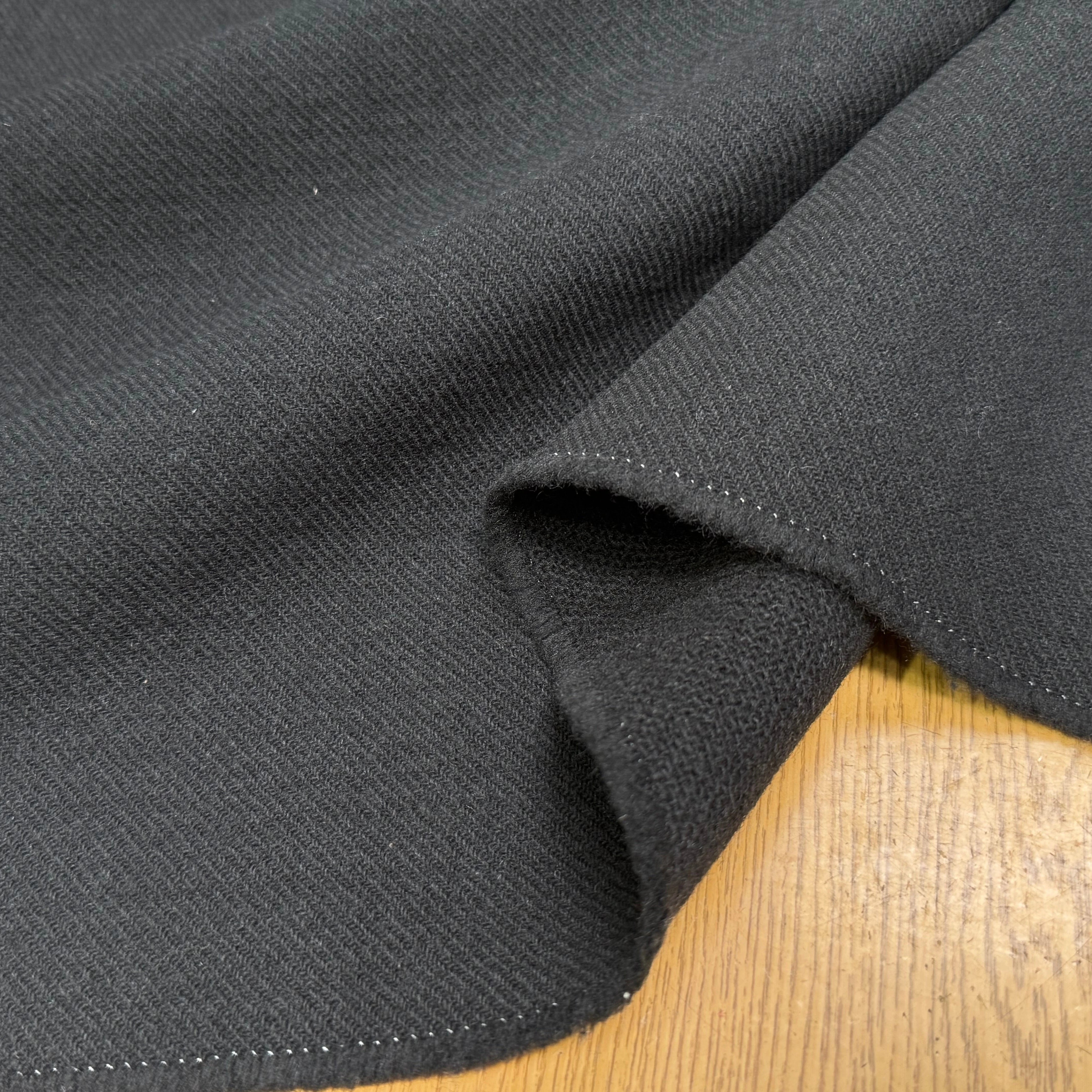 LAINAGE MANTEAU LOURD NOIR ASPECT TRICOT - My Little Coupon
