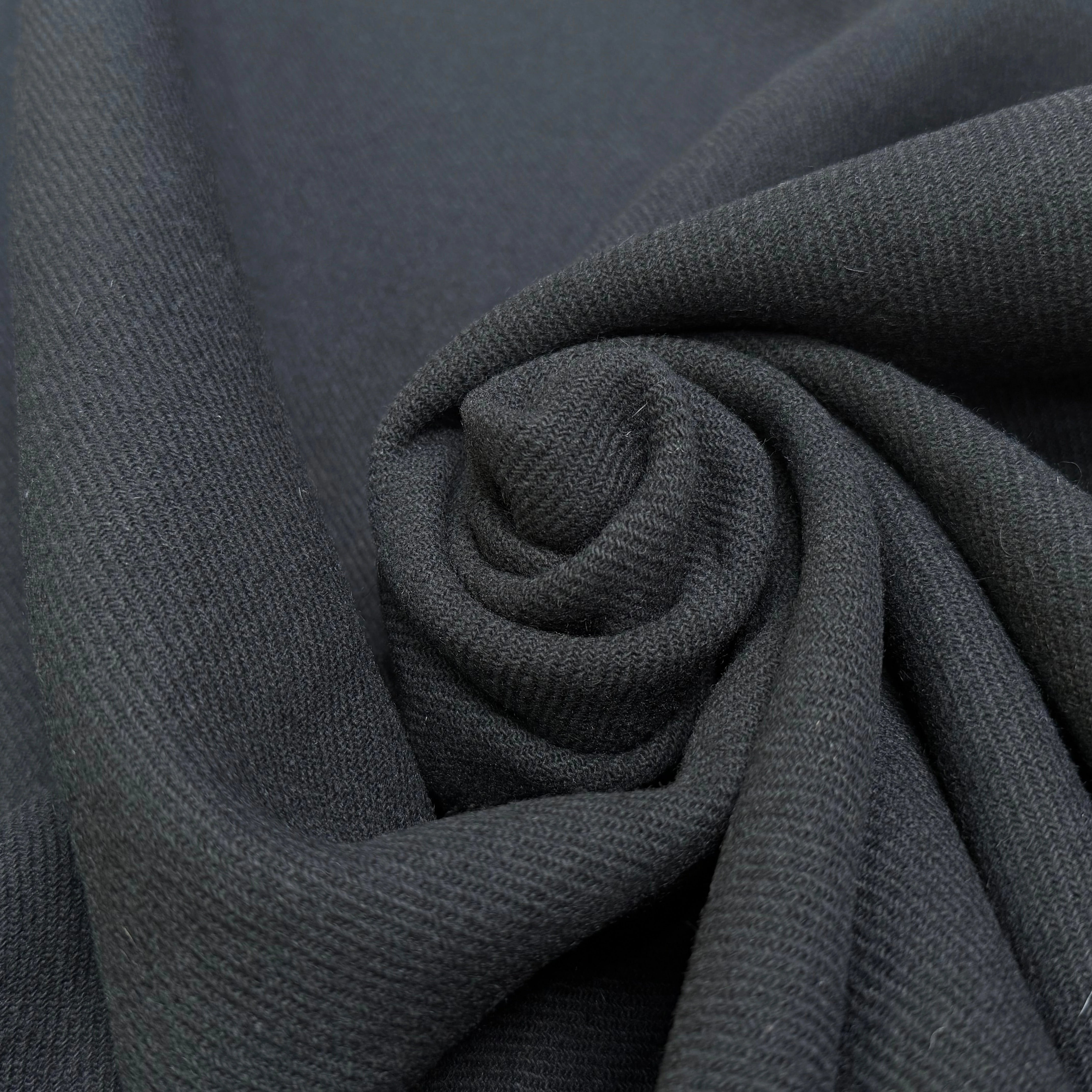 LAINAGE MANTEAU LOURD NOIR ASPECT TRICOT - My Little Coupon