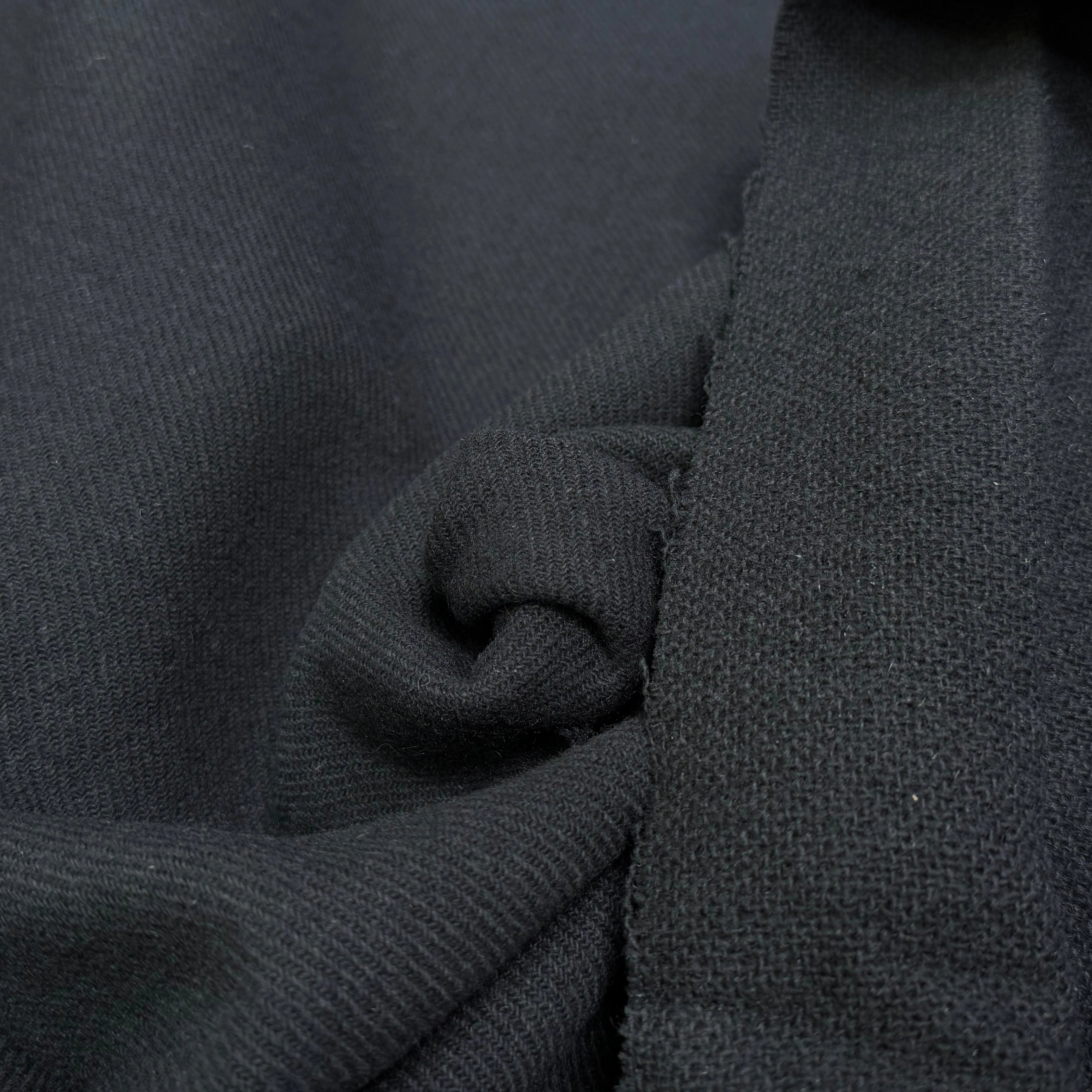 LAINAGE MANTEAU LOURD NOIR ASPECT TRICOT - My Little Coupon