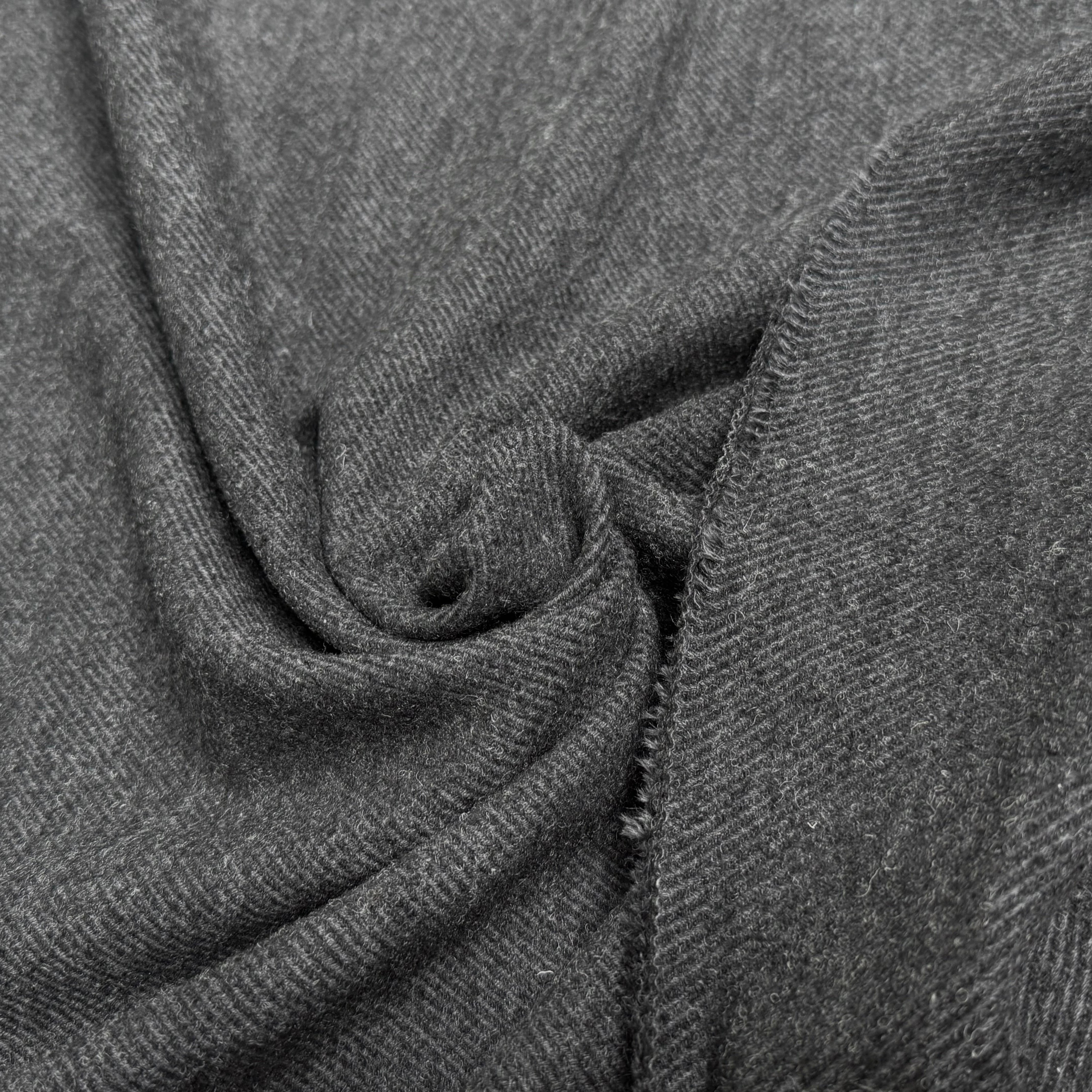 LAINAGE MANTEAU LOURD STRIÉ ANTHRACITE - My Little Coupon