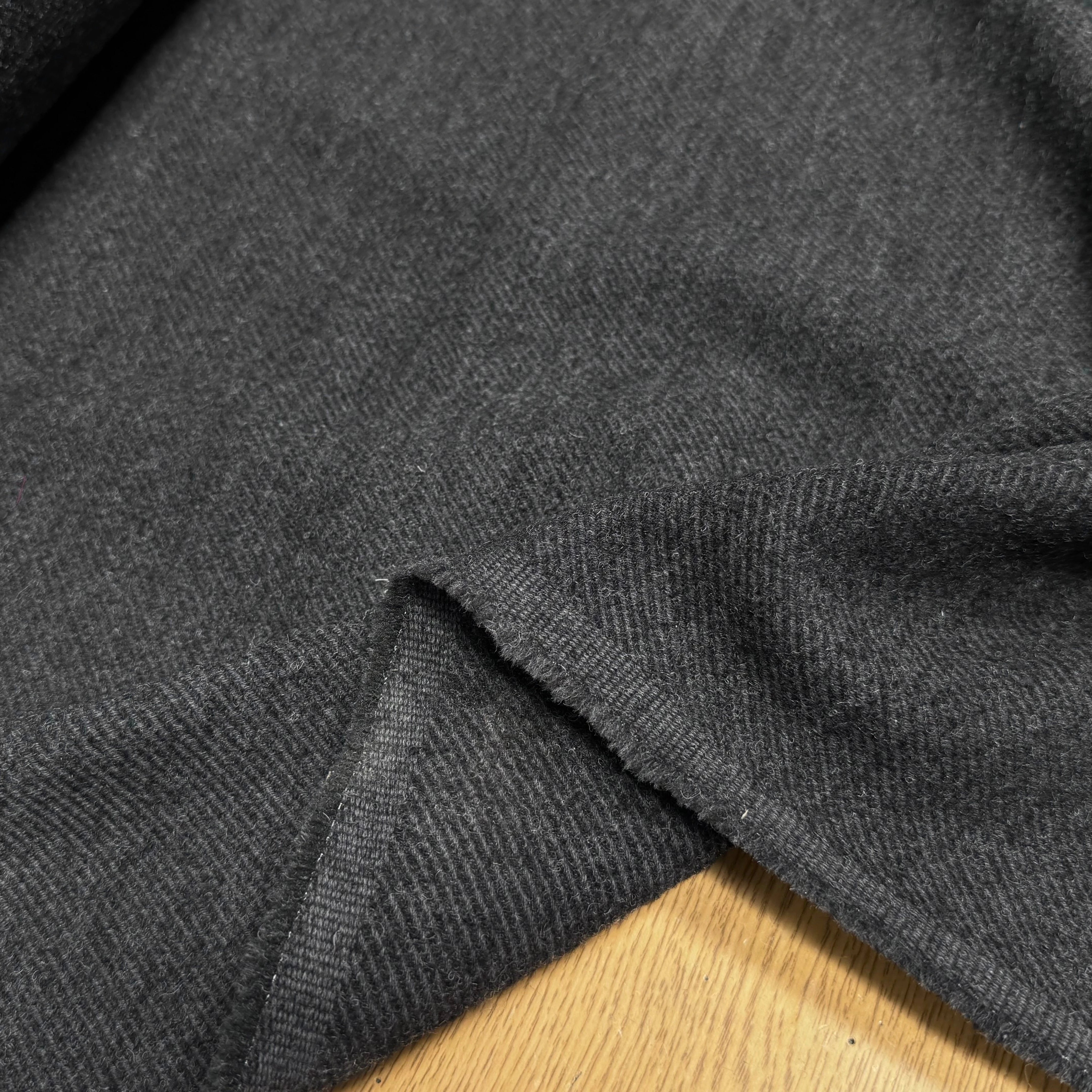 LAINAGE MANTEAU LOURD STRIÉ ANTHRACITE - My Little Coupon