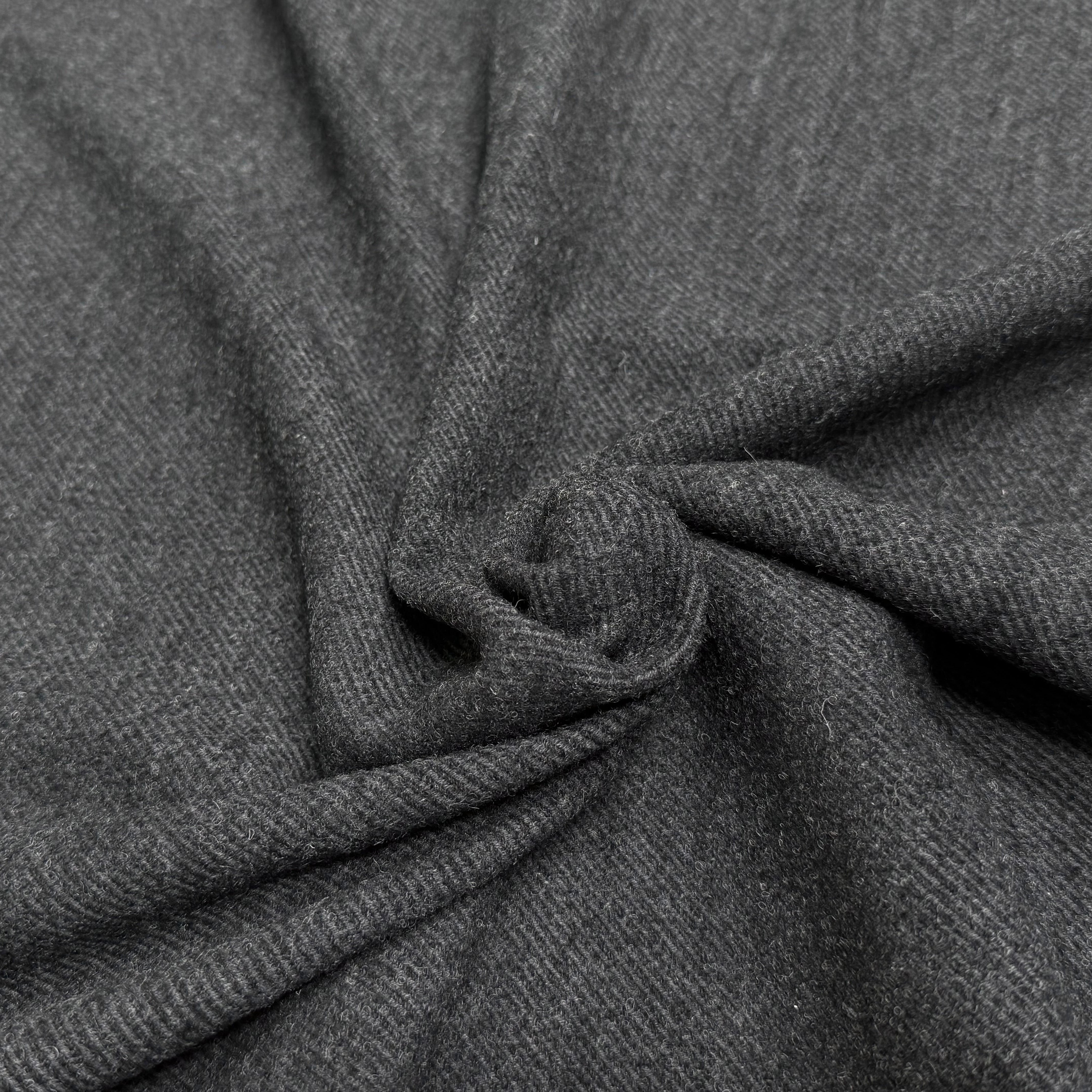 LAINAGE MANTEAU LOURD STRIÉ ANTHRACITE - My Little Coupon