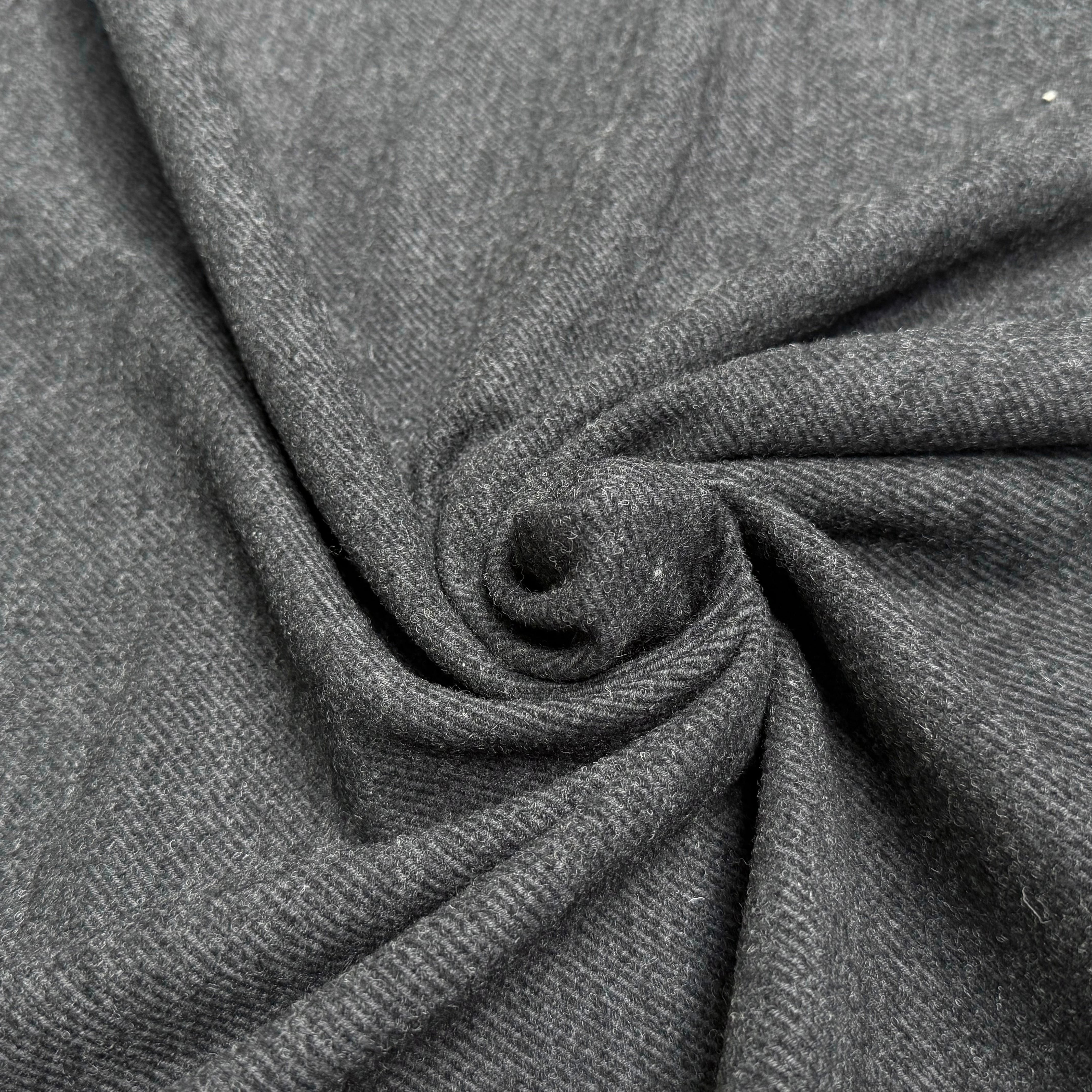 LAINAGE MANTEAU LOURD STRIÉ ANTHRACITE - My Little Coupon