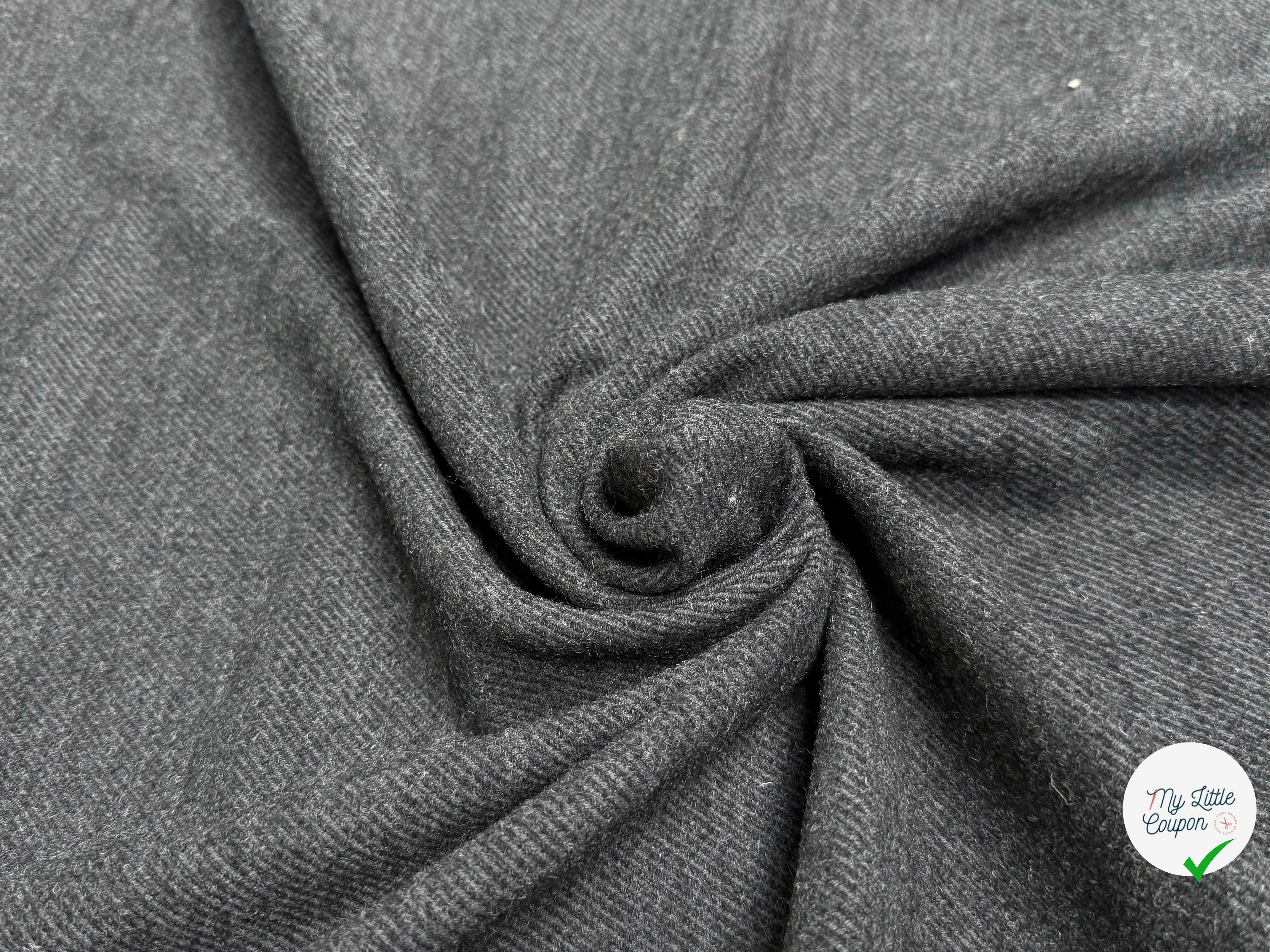 LAINAGE MANTEAU LOURD STRIÉ ANTHRACITE - My Little Coupon