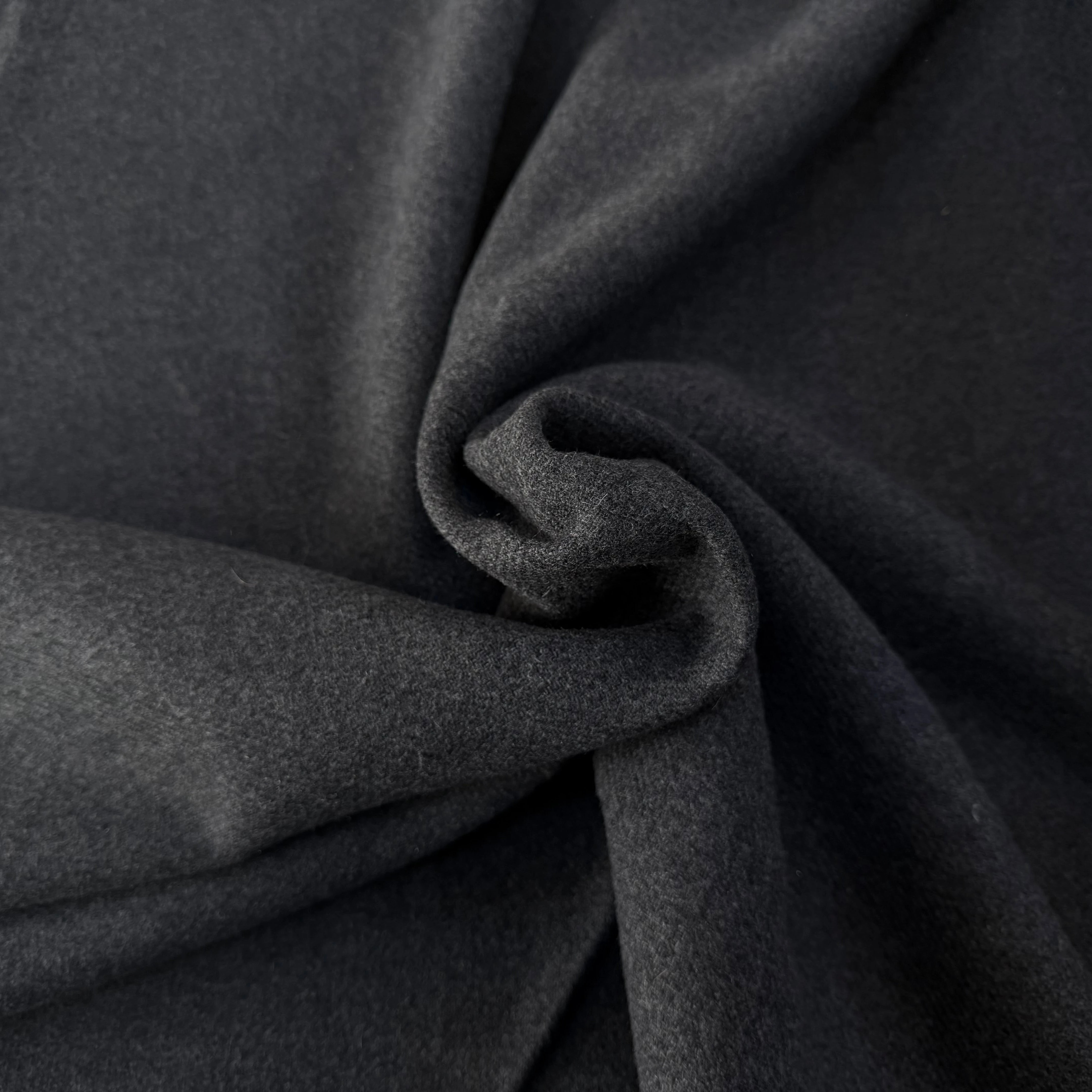 LAINAGE MANTEAU MANTECO GRIS FONCÉ 70% LAINE - My Little Coupon