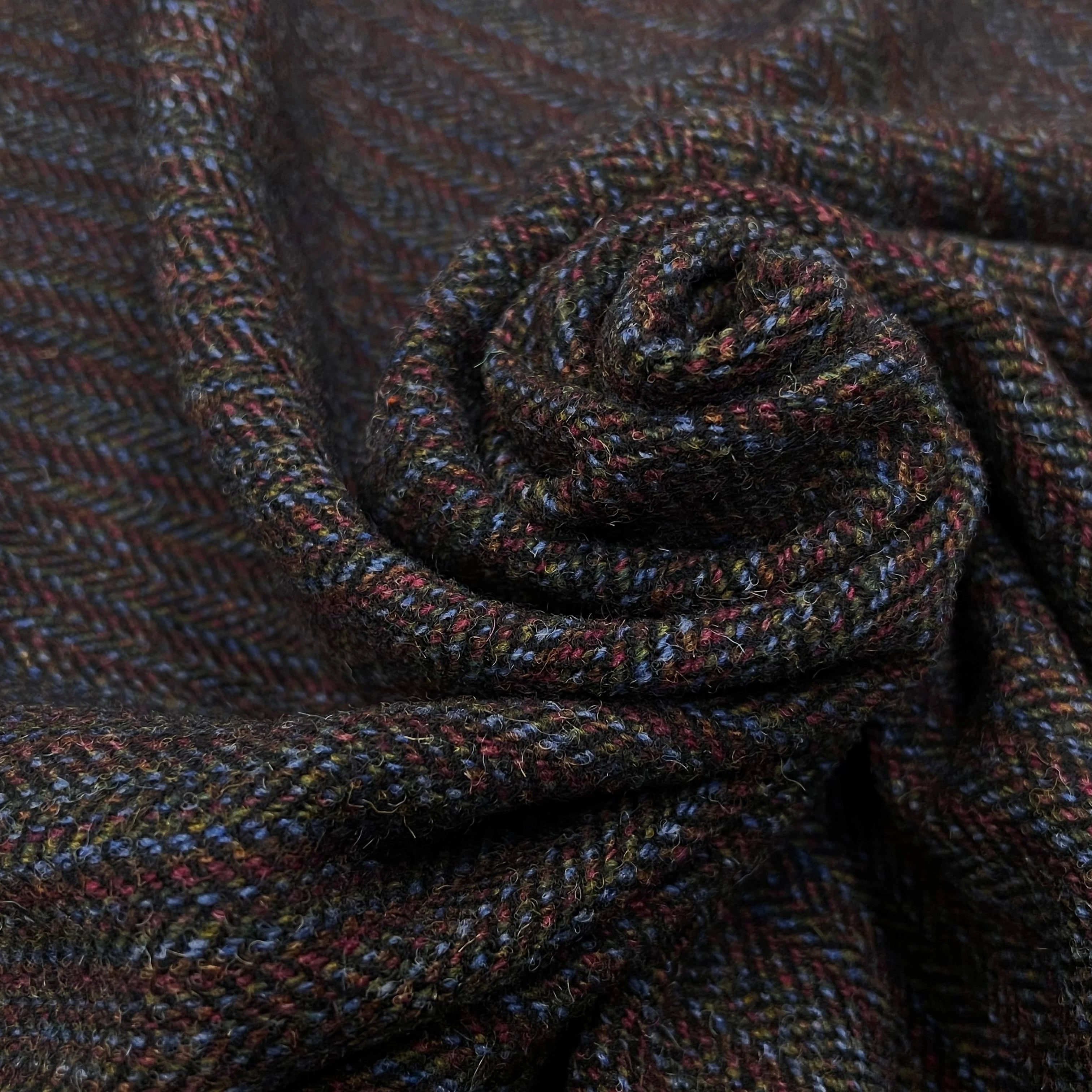 LAINAGE MANTEAU MULTICOLORES VIOLET BLEU ET KAKI - My Little Coupon