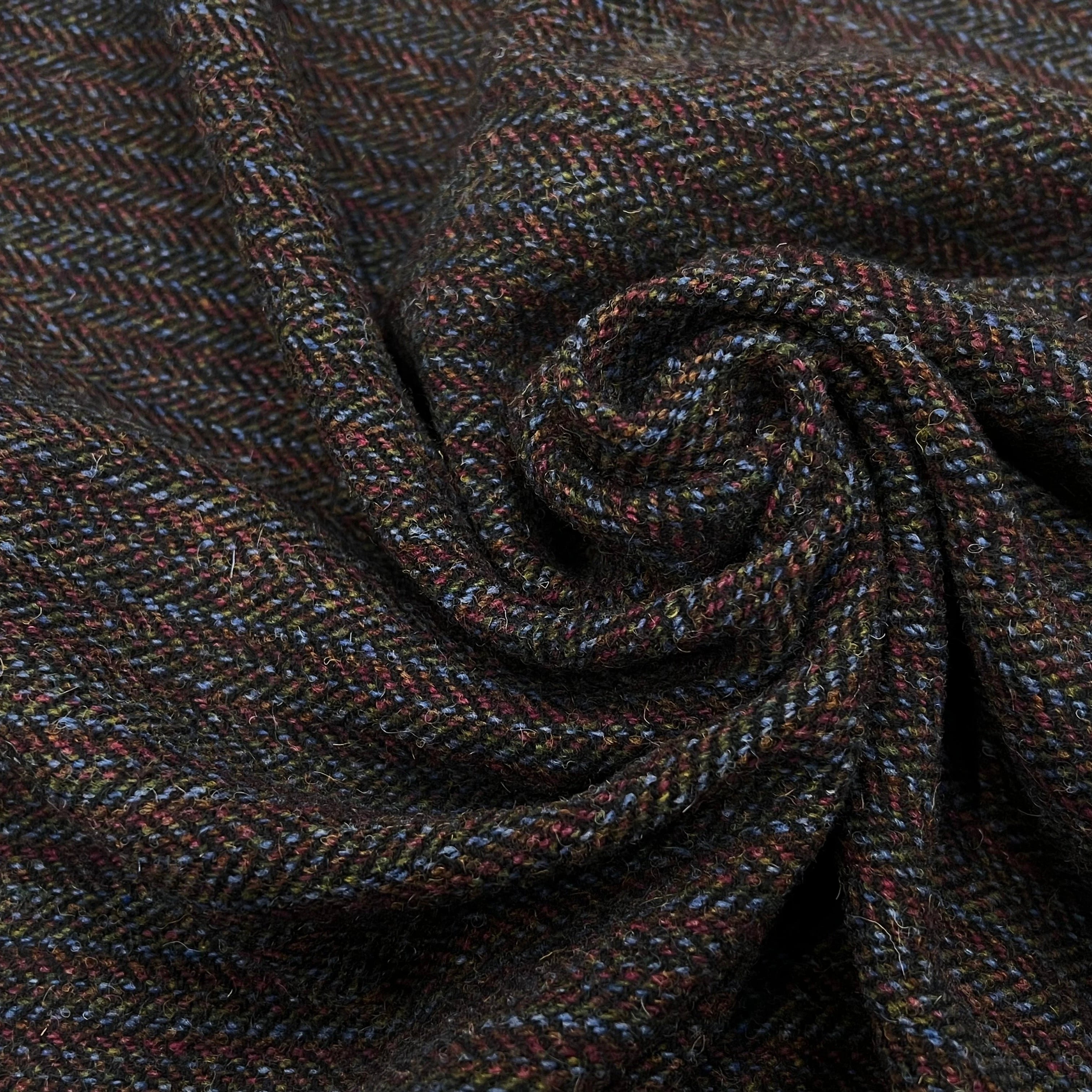 LAINAGE MANTEAU MULTICOLORES VIOLET BLEU ET KAKI - My Little Coupon