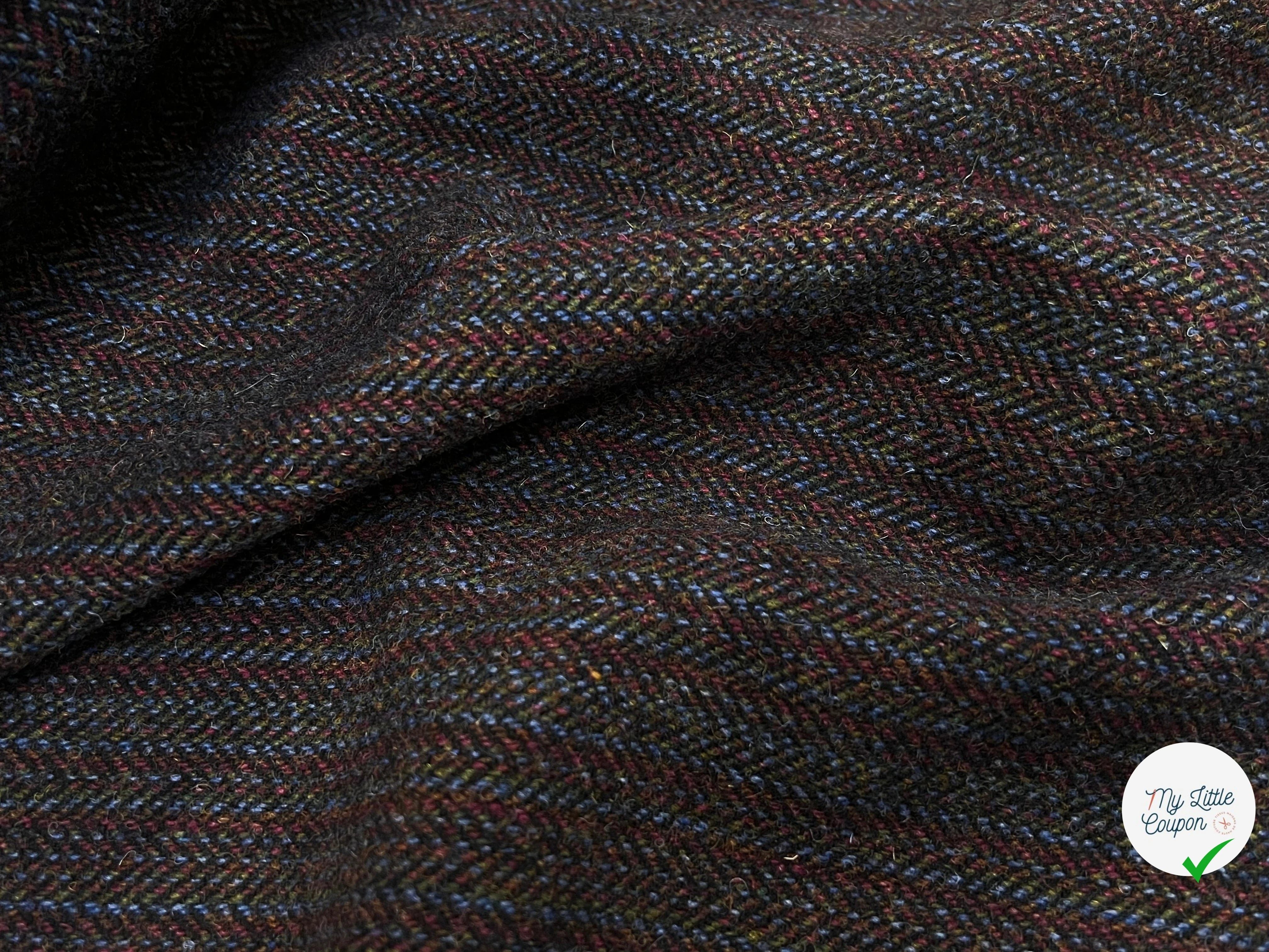 LAINAGE MANTEAU MULTICOLORES VIOLET BLEU ET KAKI - My Little Coupon