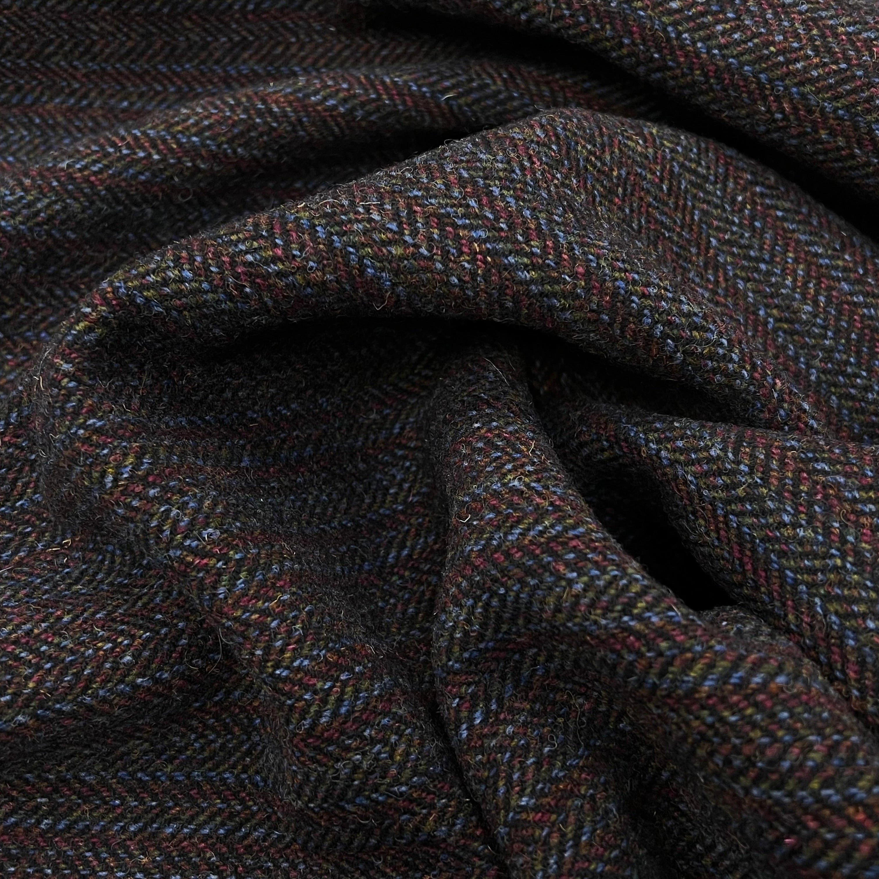 LAINAGE MANTEAU MULTICOLORES VIOLET BLEU ET KAKI - My Little Coupon