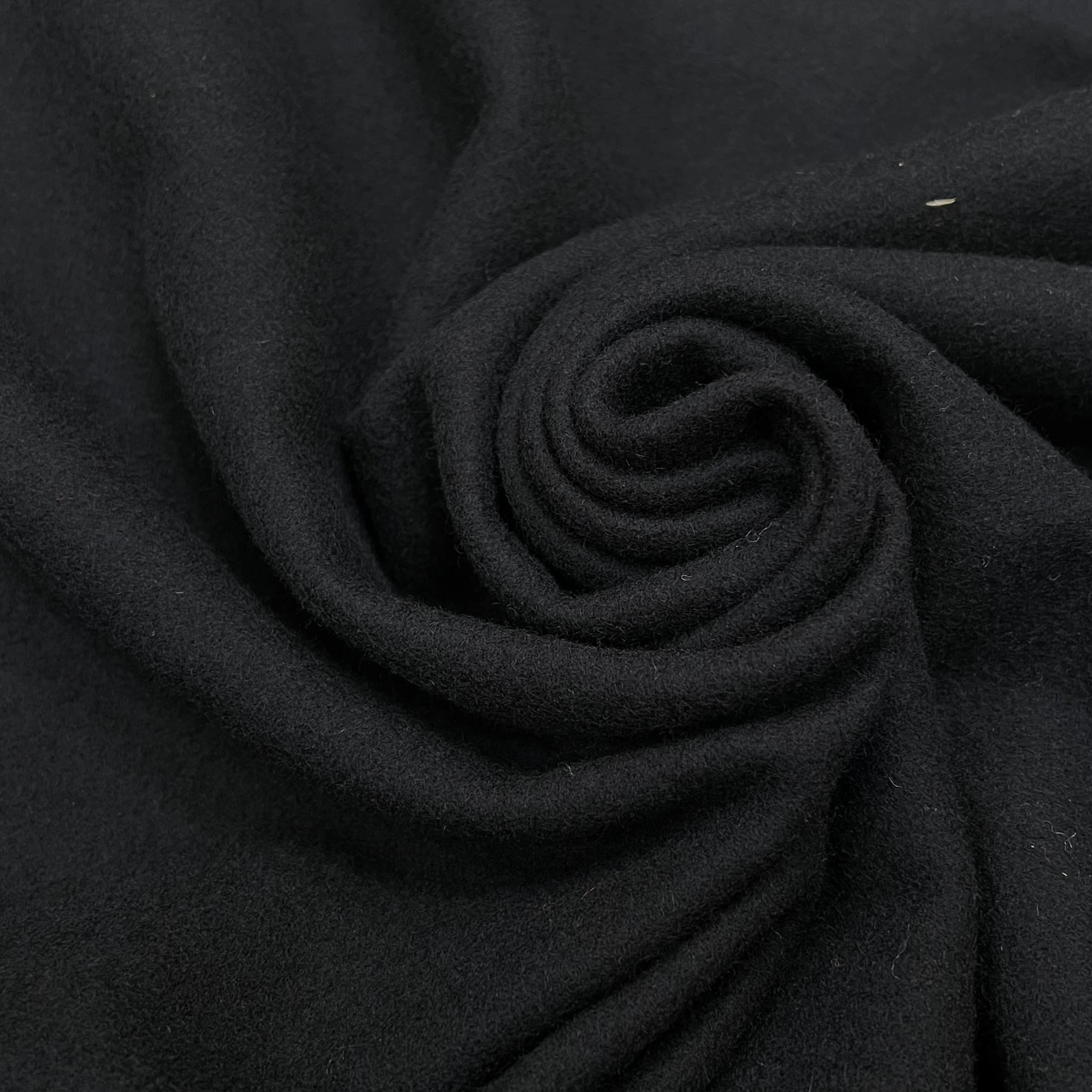 LAINAGE MANTEAU NOIR 150CM 100% LAINE - My Little Coupon
