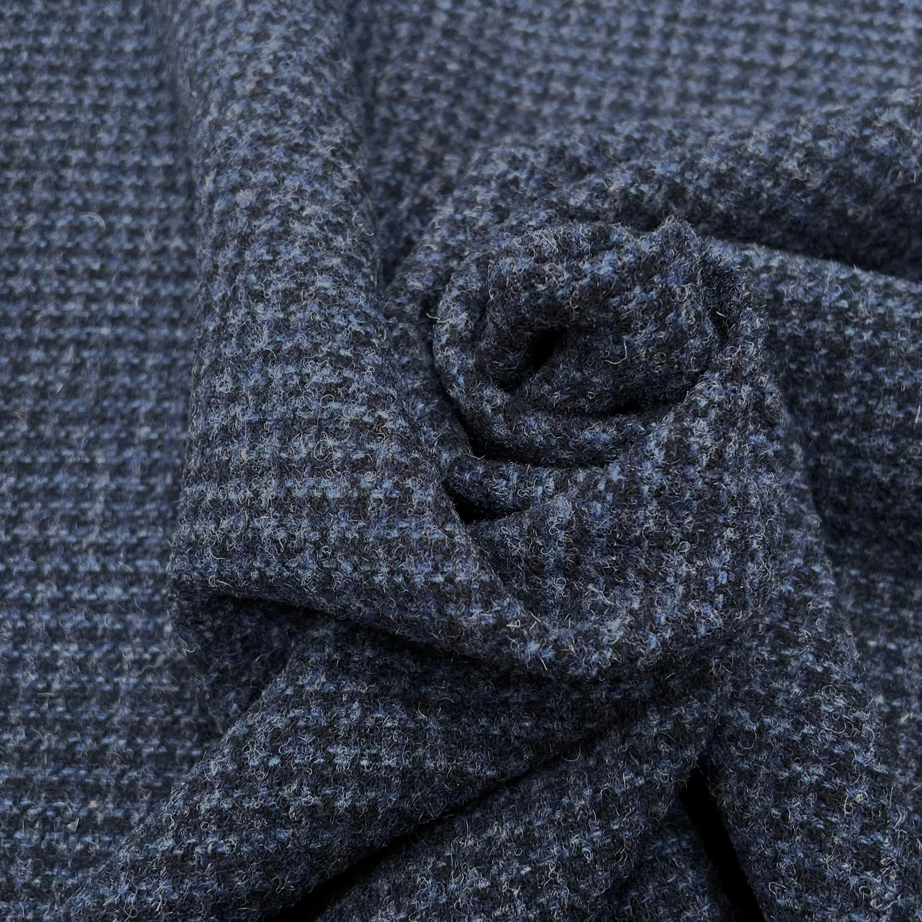 LAINAGE MANTEAU PETIT CARREAUX CHIC BLEU 100% LAINE 145CM - My Little Coupon