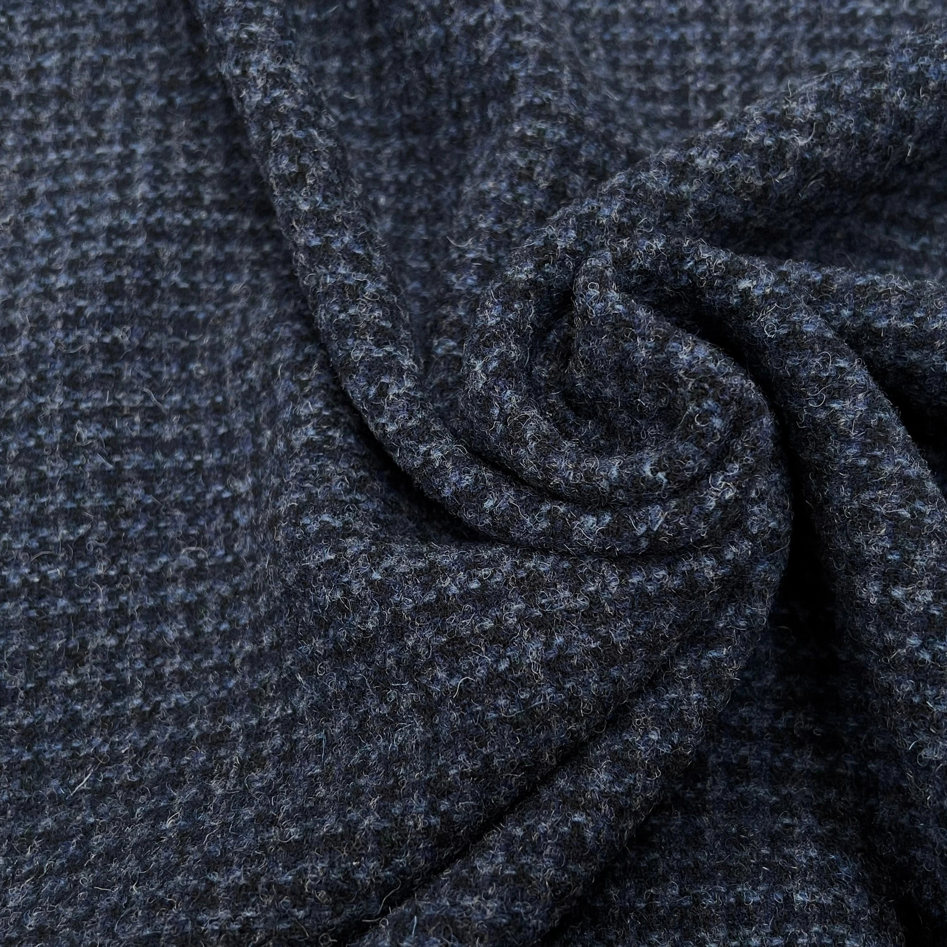 LAINAGE MANTEAU PETIT CARREAUX CHIC BLEU 100% LAINE 145CM - My Little Coupon