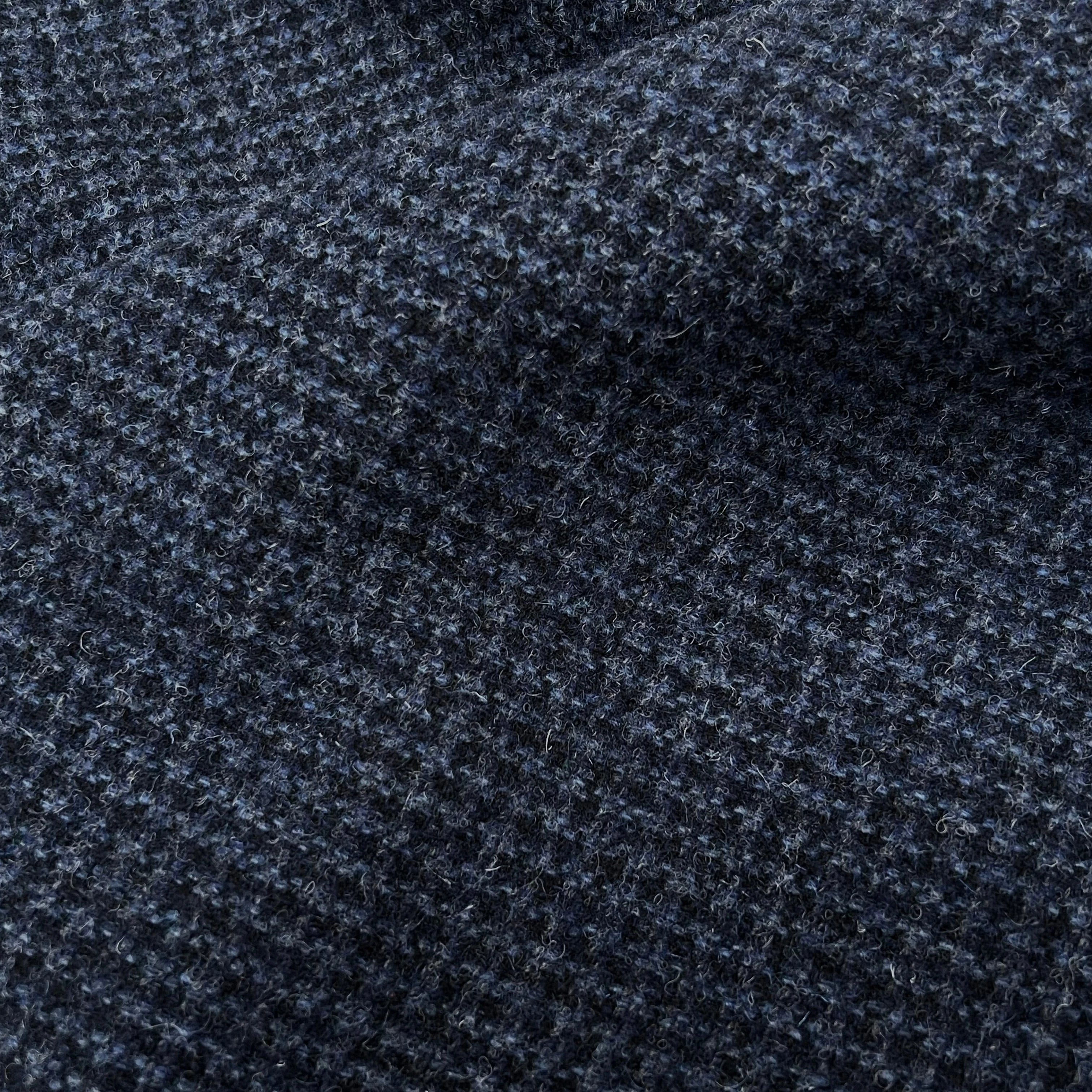 LAINAGE MANTEAU PETIT CARREAUX CHIC BLEU 100% LAINE 145CM - My Little Coupon