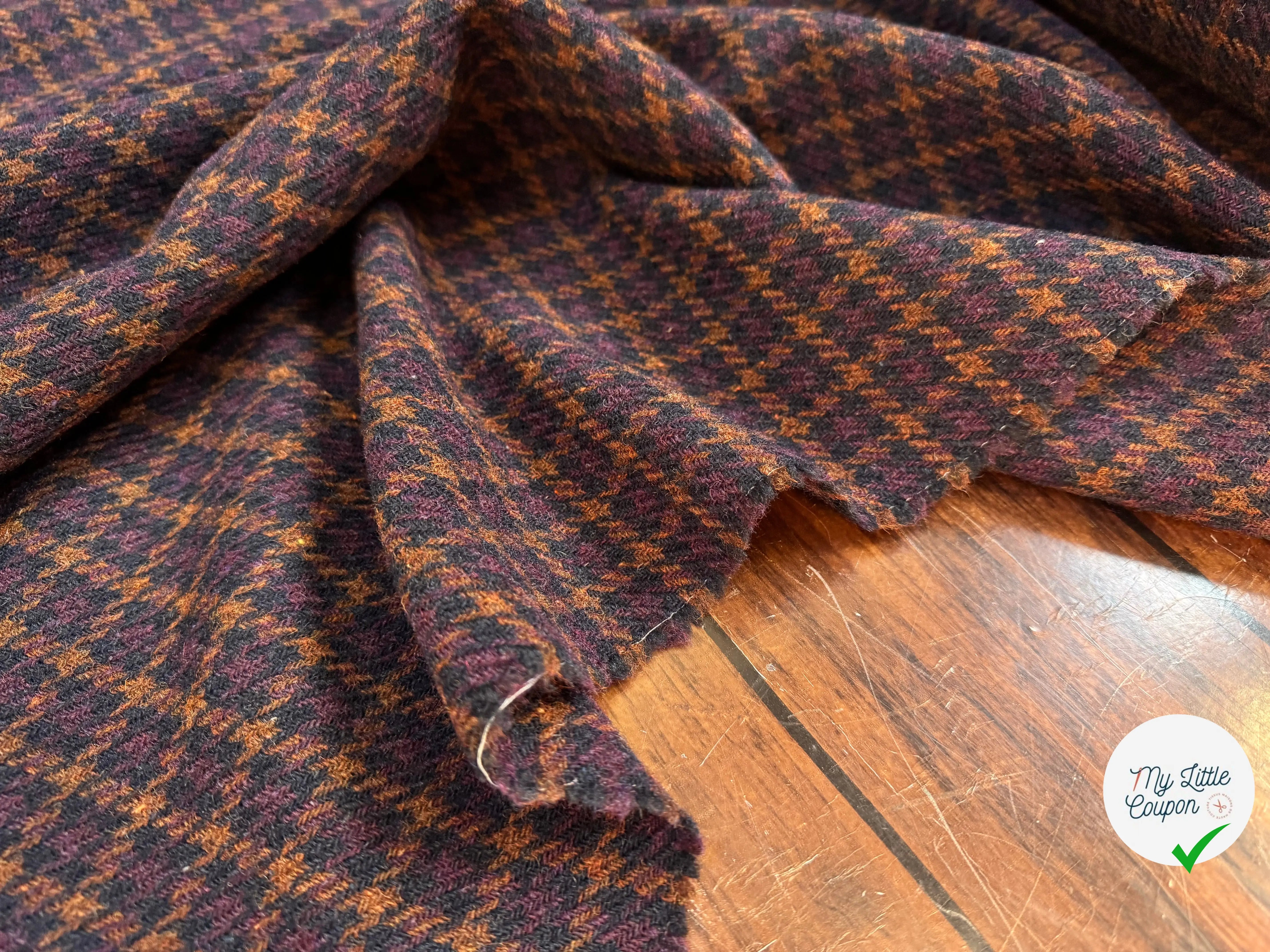 LAINAGE MANTEAU PIED DE COQ MOYEN - My Little Coupon