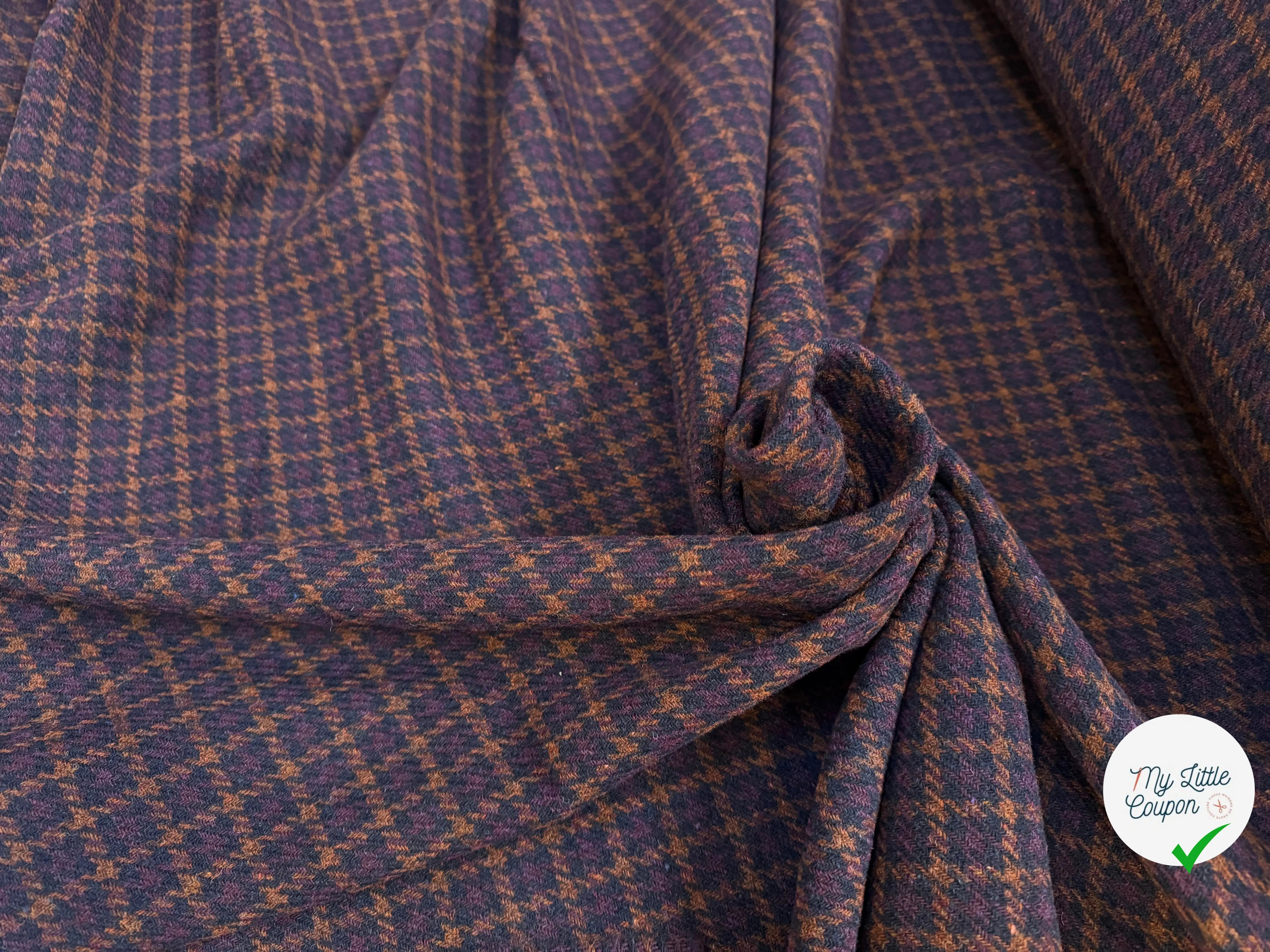 LAINAGE MANTEAU PIED DE COQ MOYEN - My Little Coupon