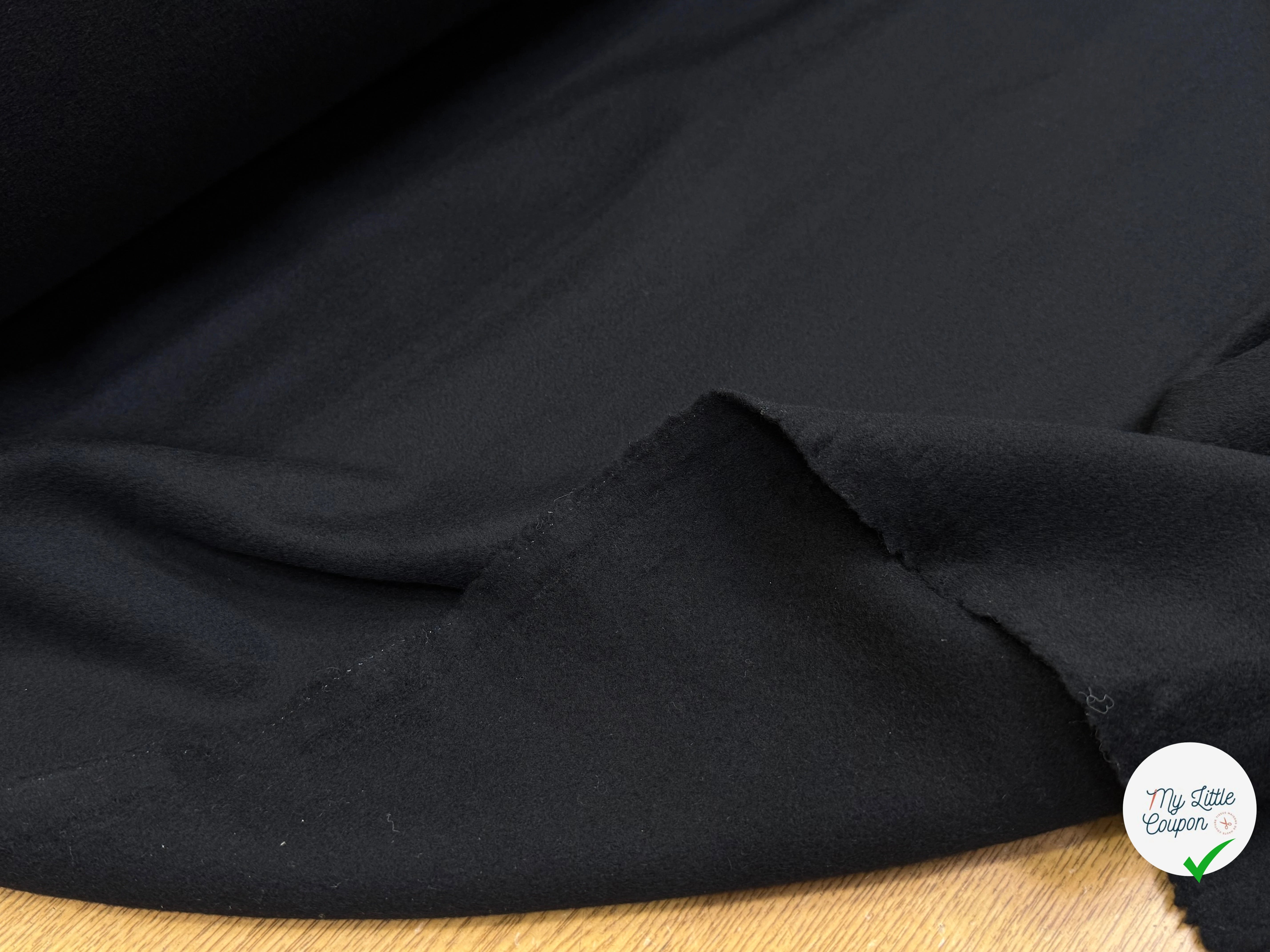 LAINAGE MANTEAU POILS DOUX NOIR - My Little Coupon