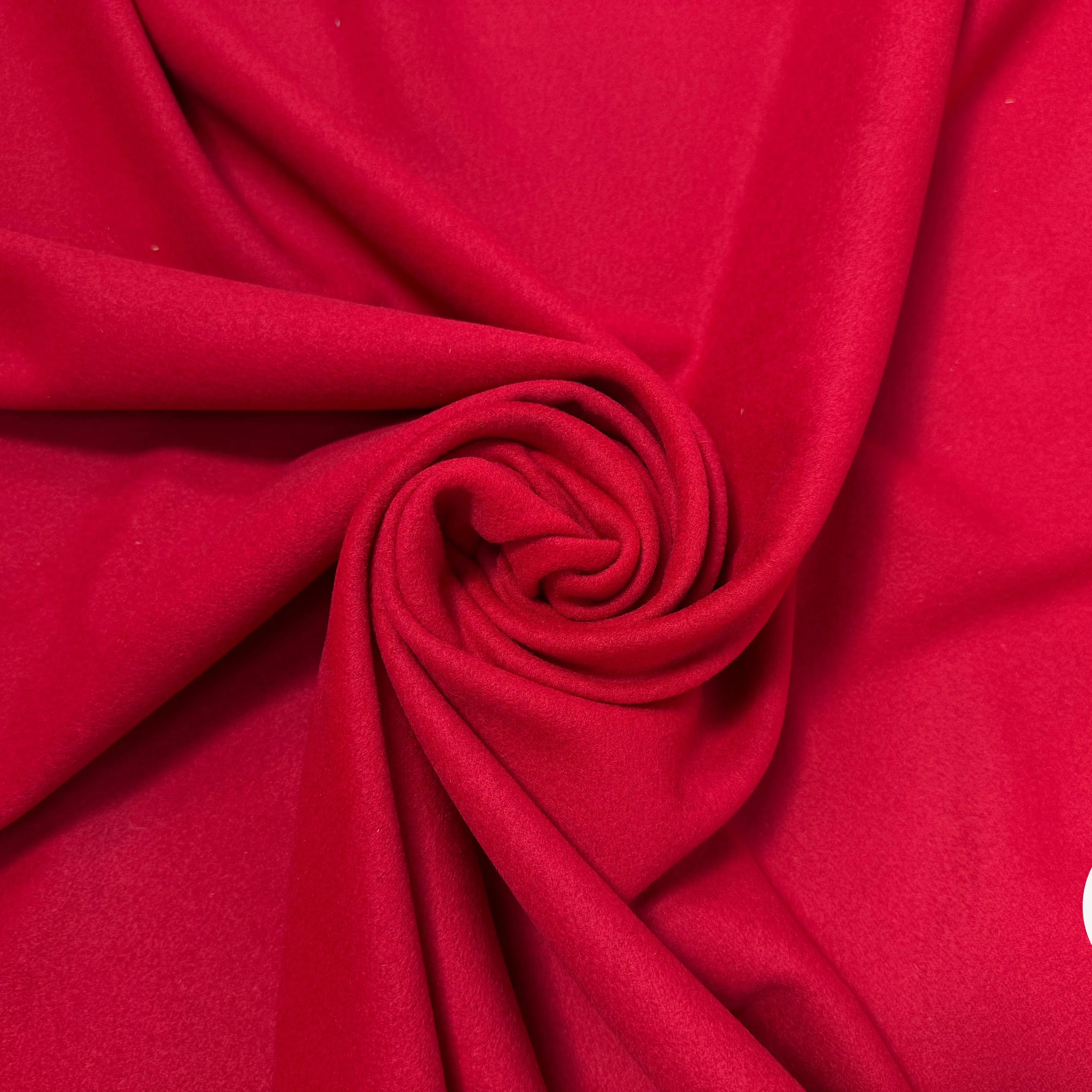 LAINAGE MANTEAU ROUGE CERISE UNI - My Little Coupon