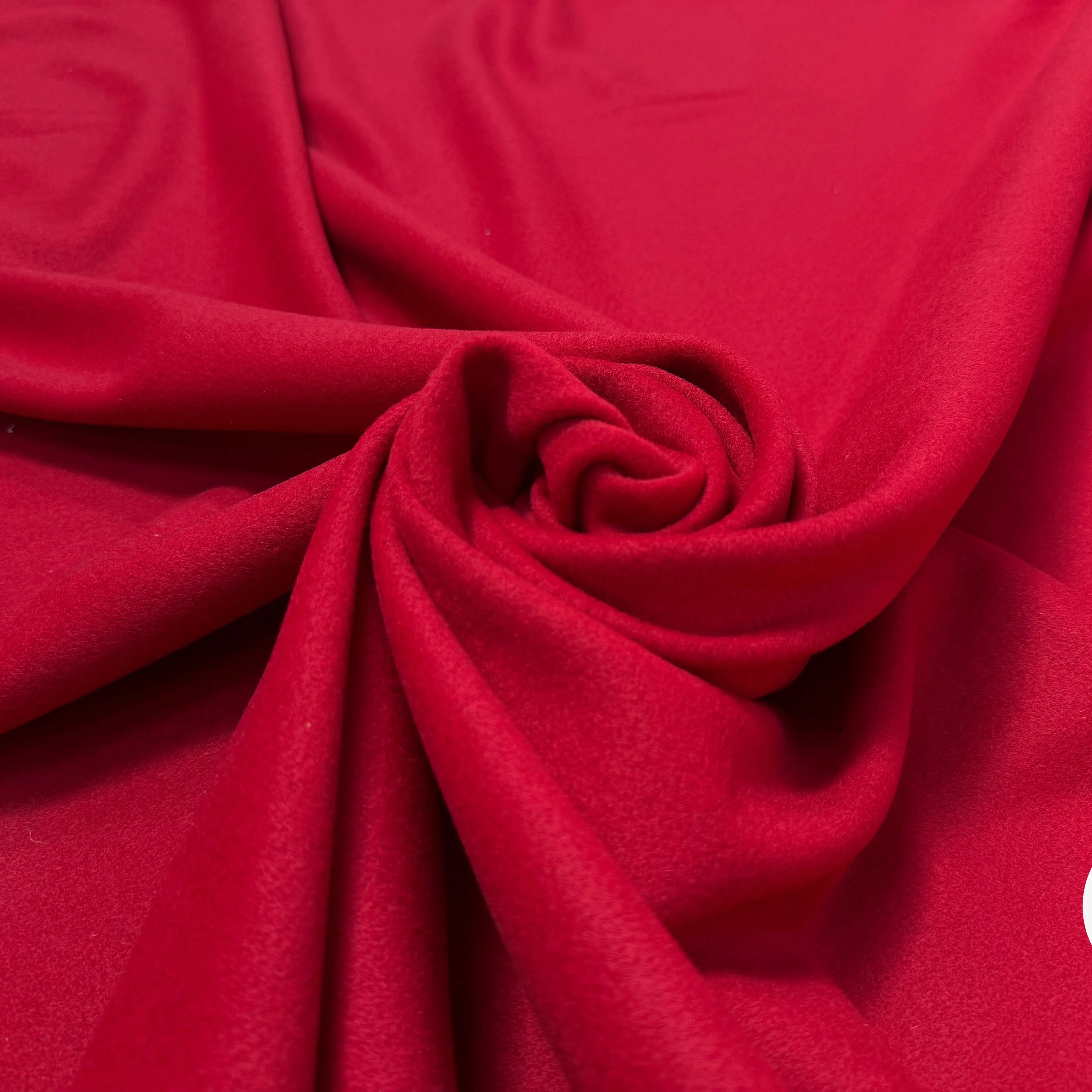 LAINAGE MANTEAU ROUGE CERISE UNI - My Little Coupon