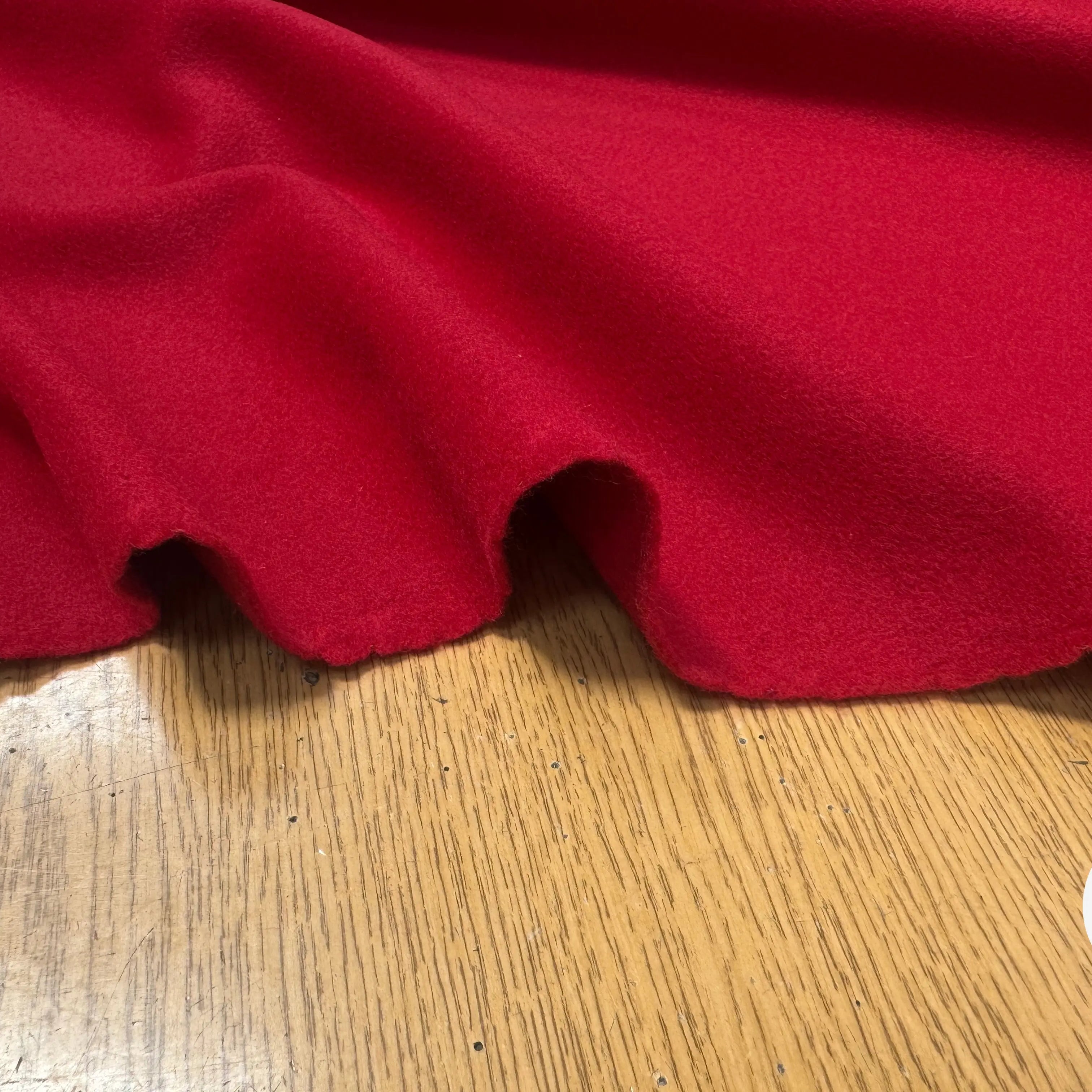 LAINAGE MANTEAU ROUGE CERISE UNI - My Little Coupon