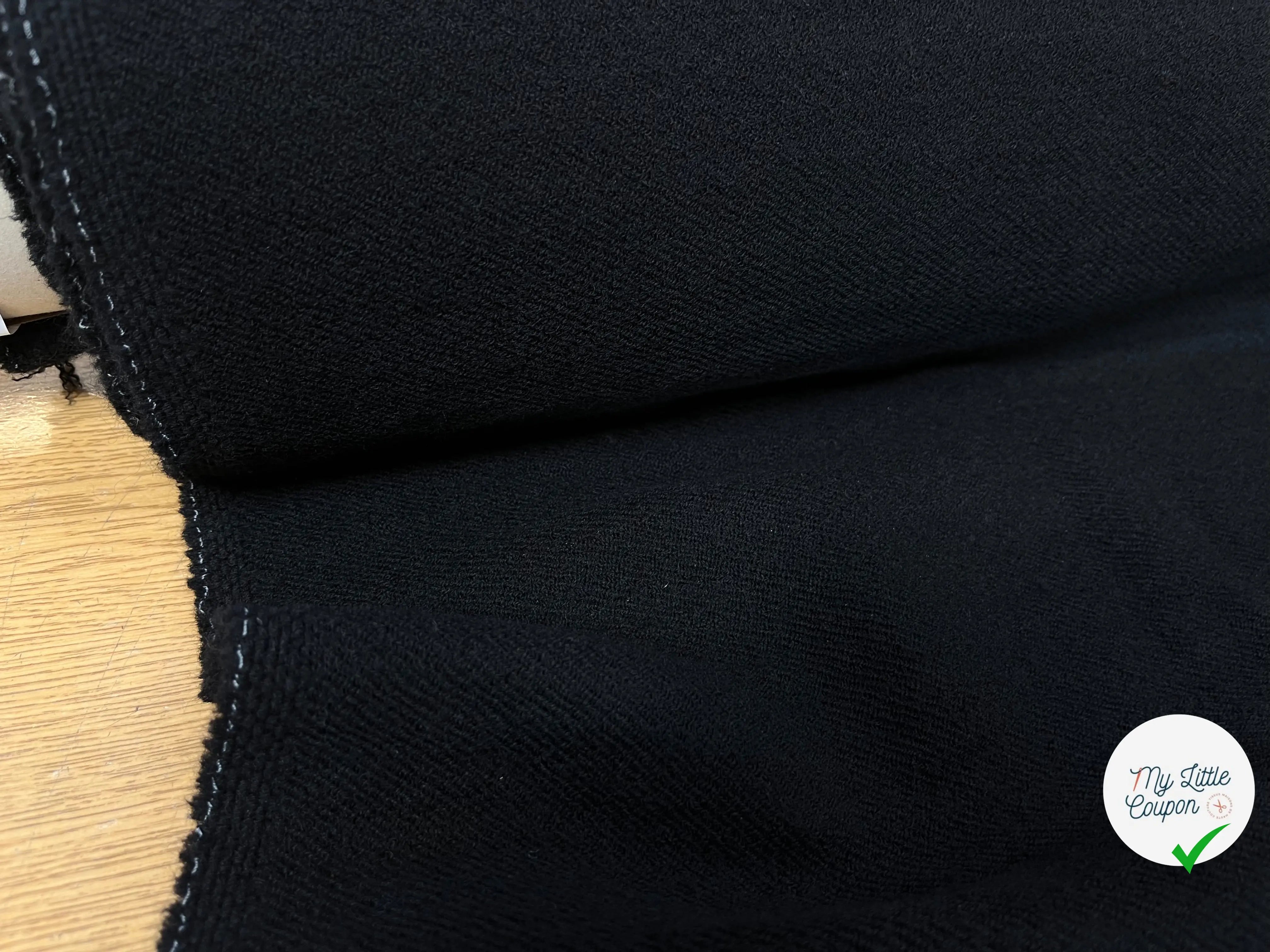 LAINAGE MANTEAU SERGÉ NOIR - My Little Coupon