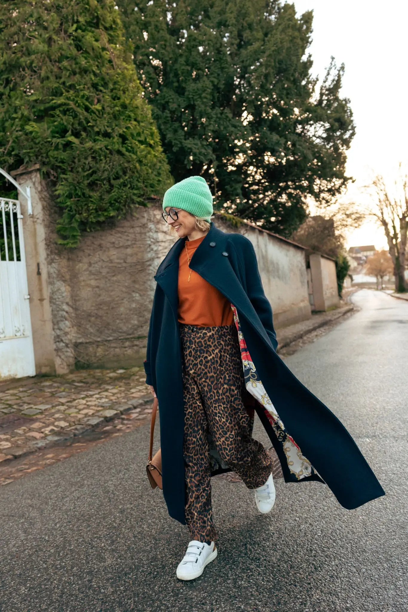 LAINAGE MANTEAU STRIÉ 100% LAINE BLEU MARINE - My Little Coupon