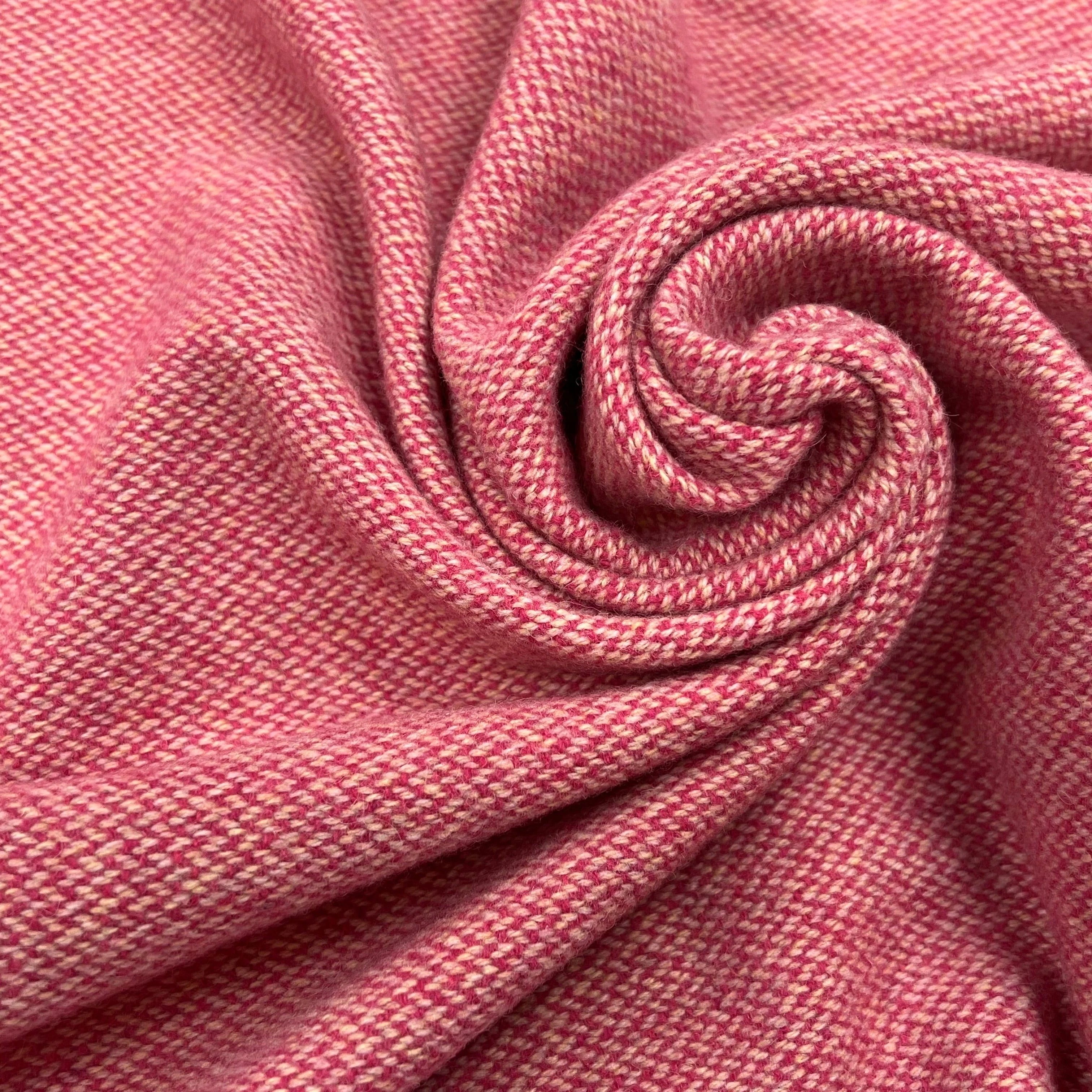 LAINAGE MANTEAU TISSÉ ROSE BEIGE JAUNE - My Little Coupon