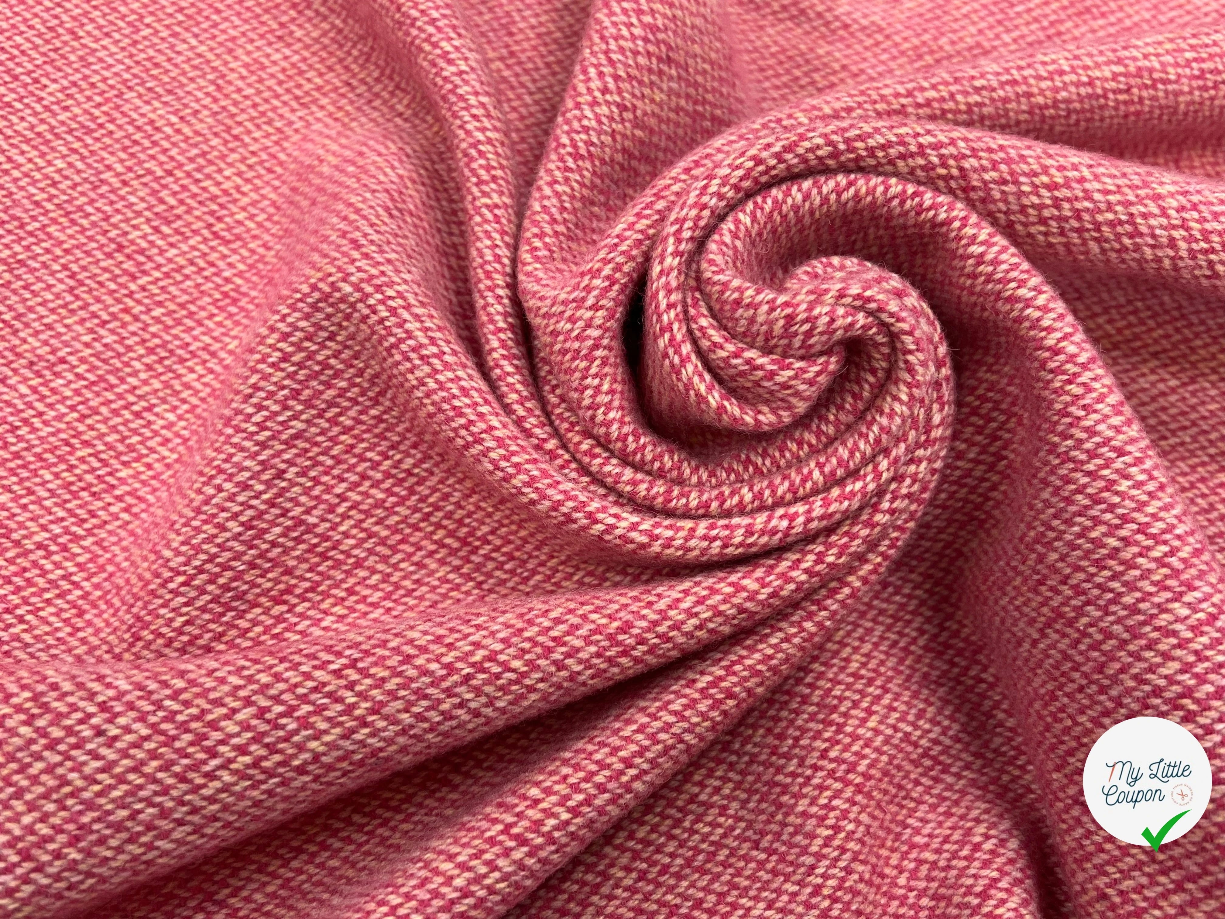 LAINAGE MANTEAU TISSÉ ROSE BEIGE JAUNE - My Little Coupon