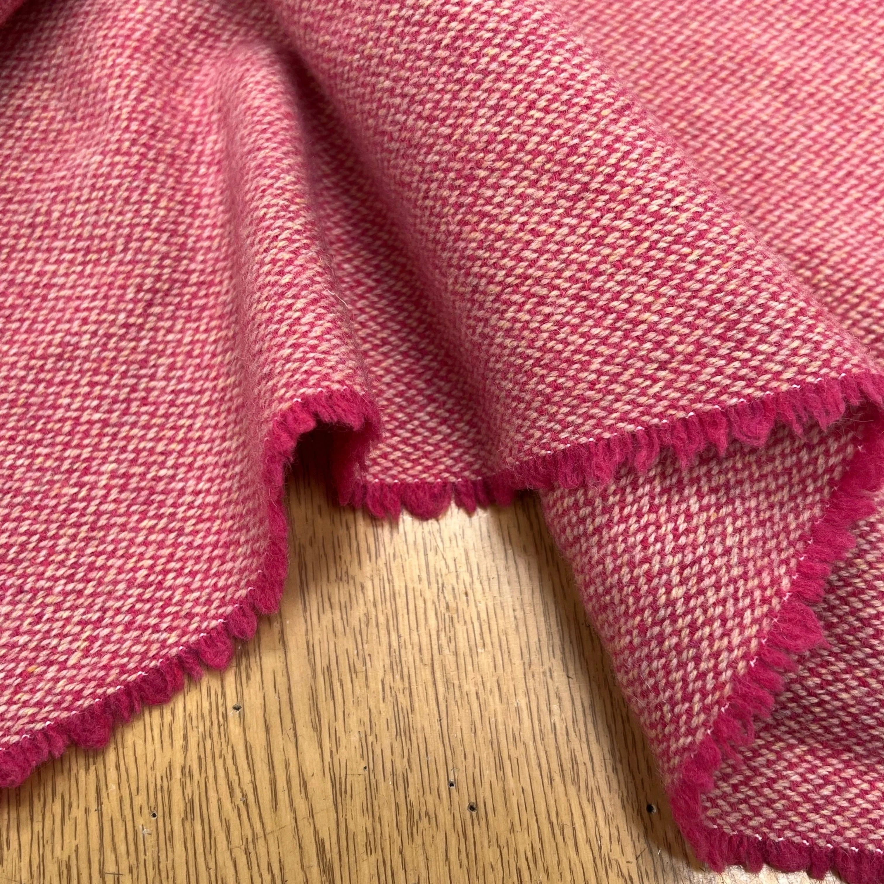 LAINAGE MANTEAU TISSÉ ROSE BEIGE JAUNE - My Little Coupon