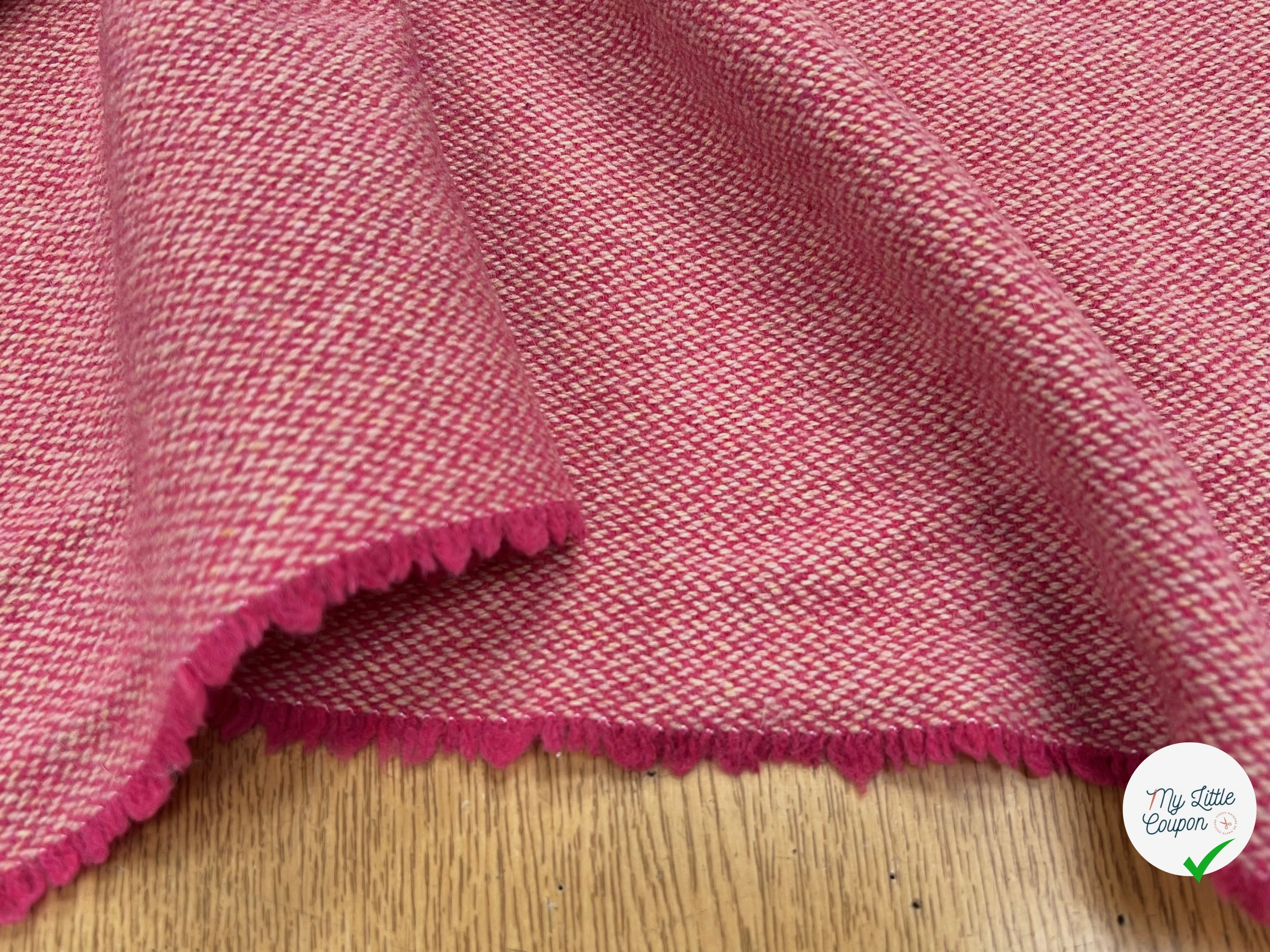 LAINAGE MANTEAU TISSÉ ROSE BEIGE JAUNE - My Little Coupon