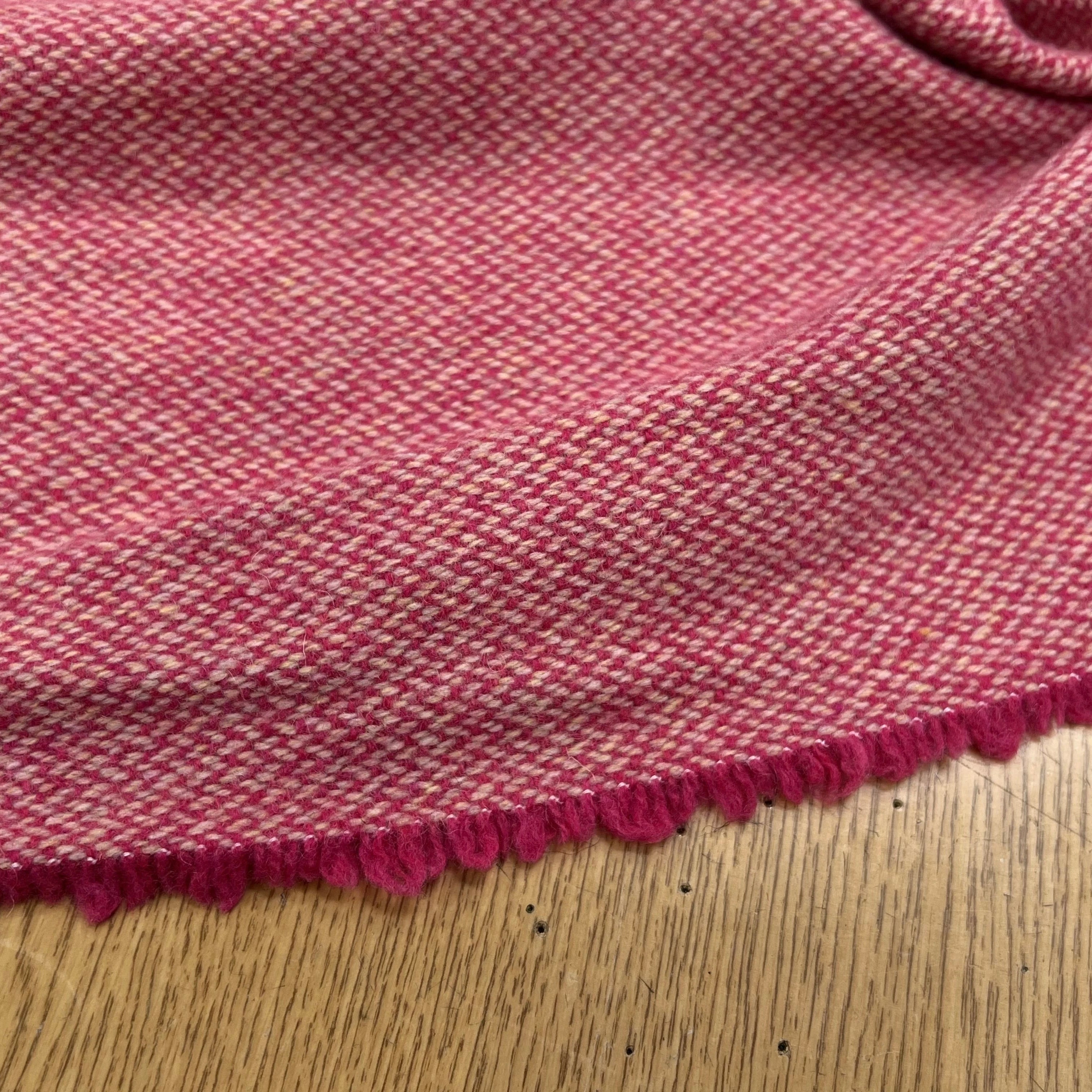 LAINAGE MANTEAU TISSÉ ROSE BEIGE JAUNE - My Little Coupon