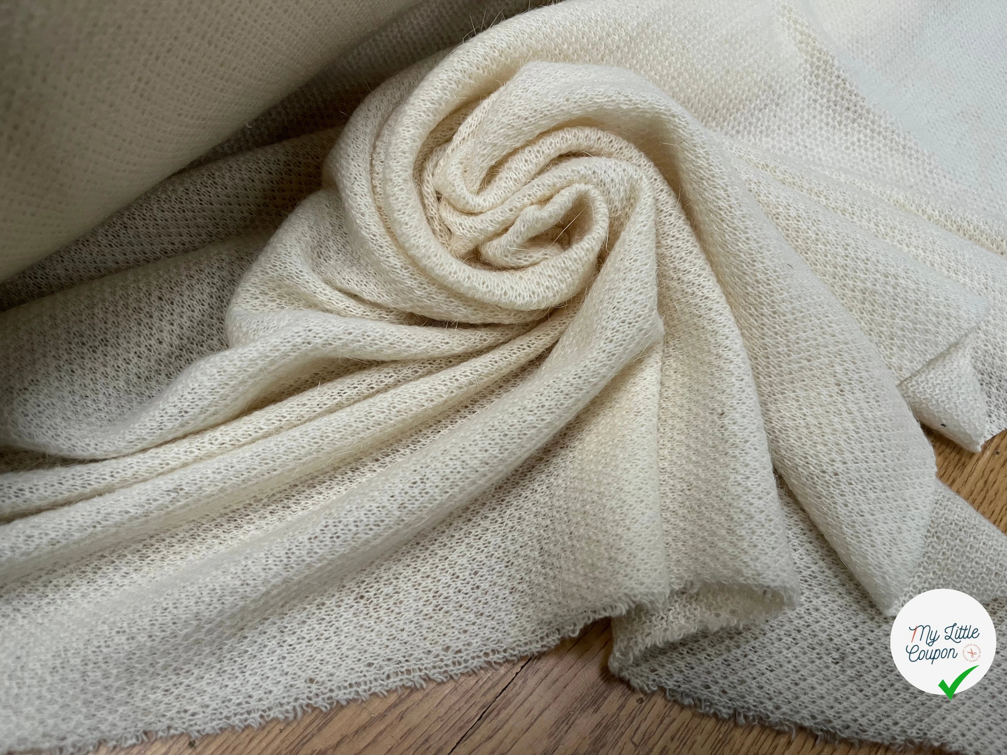 LAINAGE MANTEAU TRICOT LÉGER ÉCRU 125CM - My Little Coupon