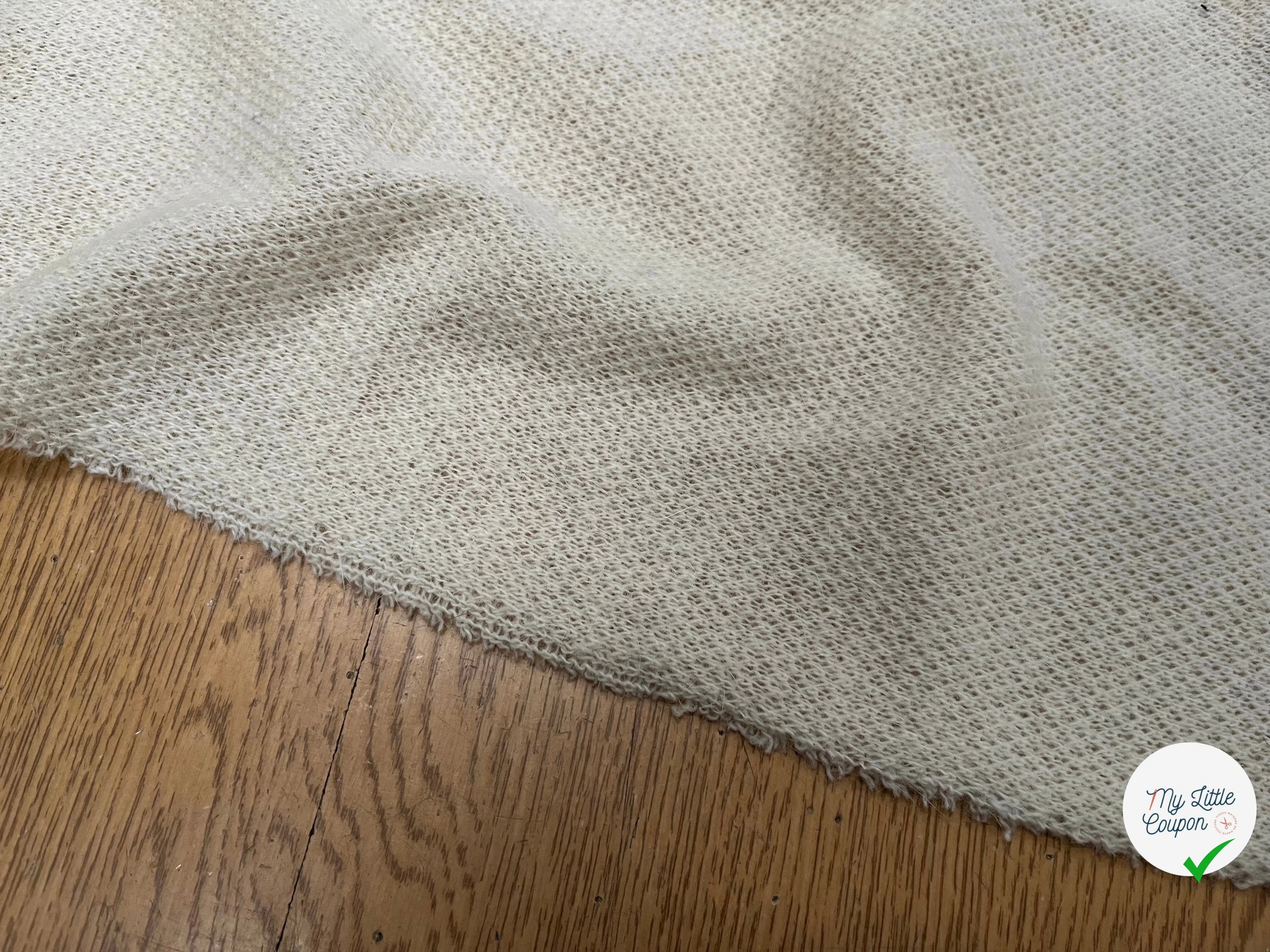 LAINAGE MANTEAU TRICOT LÉGER ÉCRU 125CM - My Little Coupon