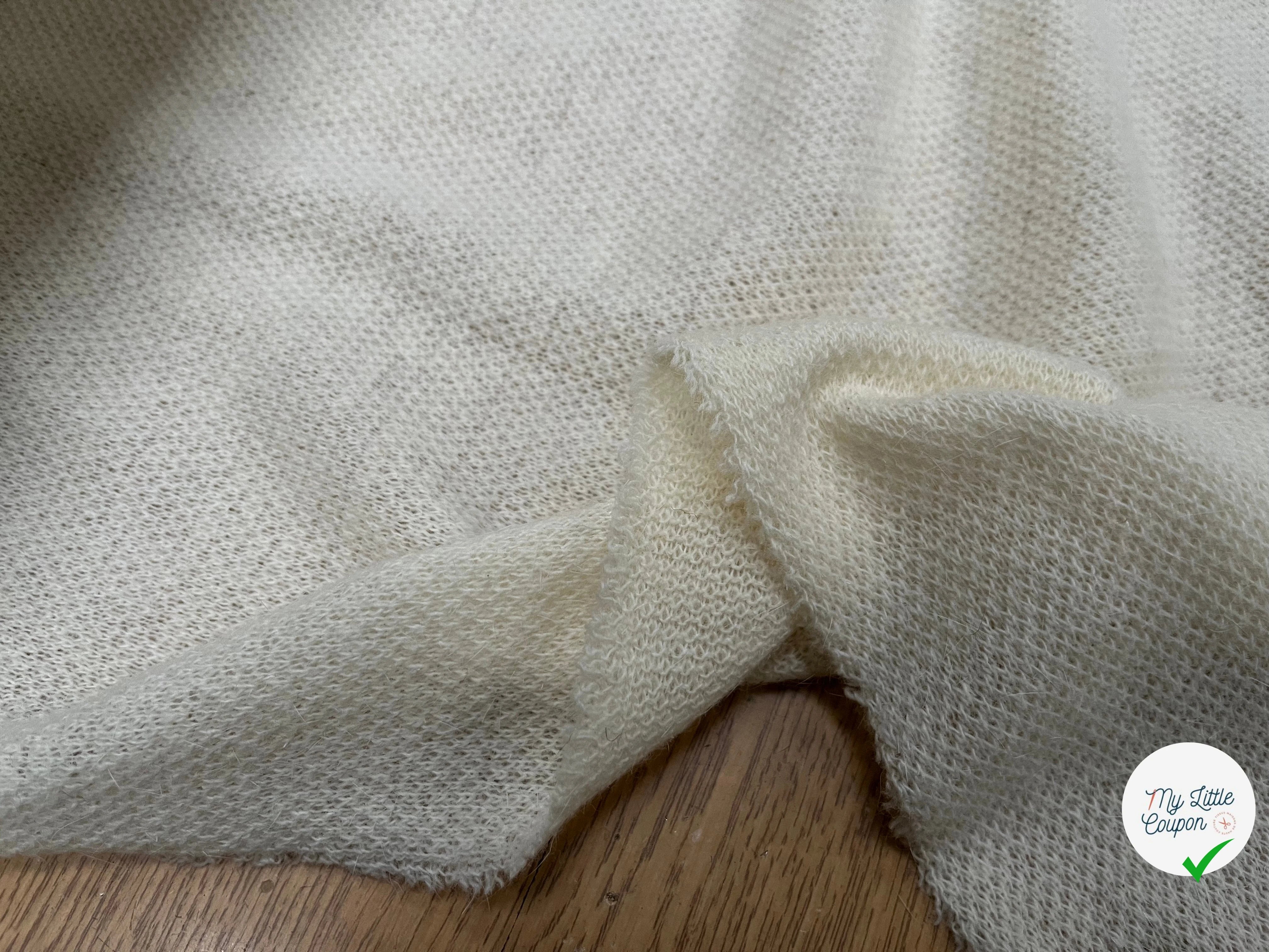 LAINAGE MANTEAU TRICOT LÉGER ÉCRU 125CM - My Little Coupon