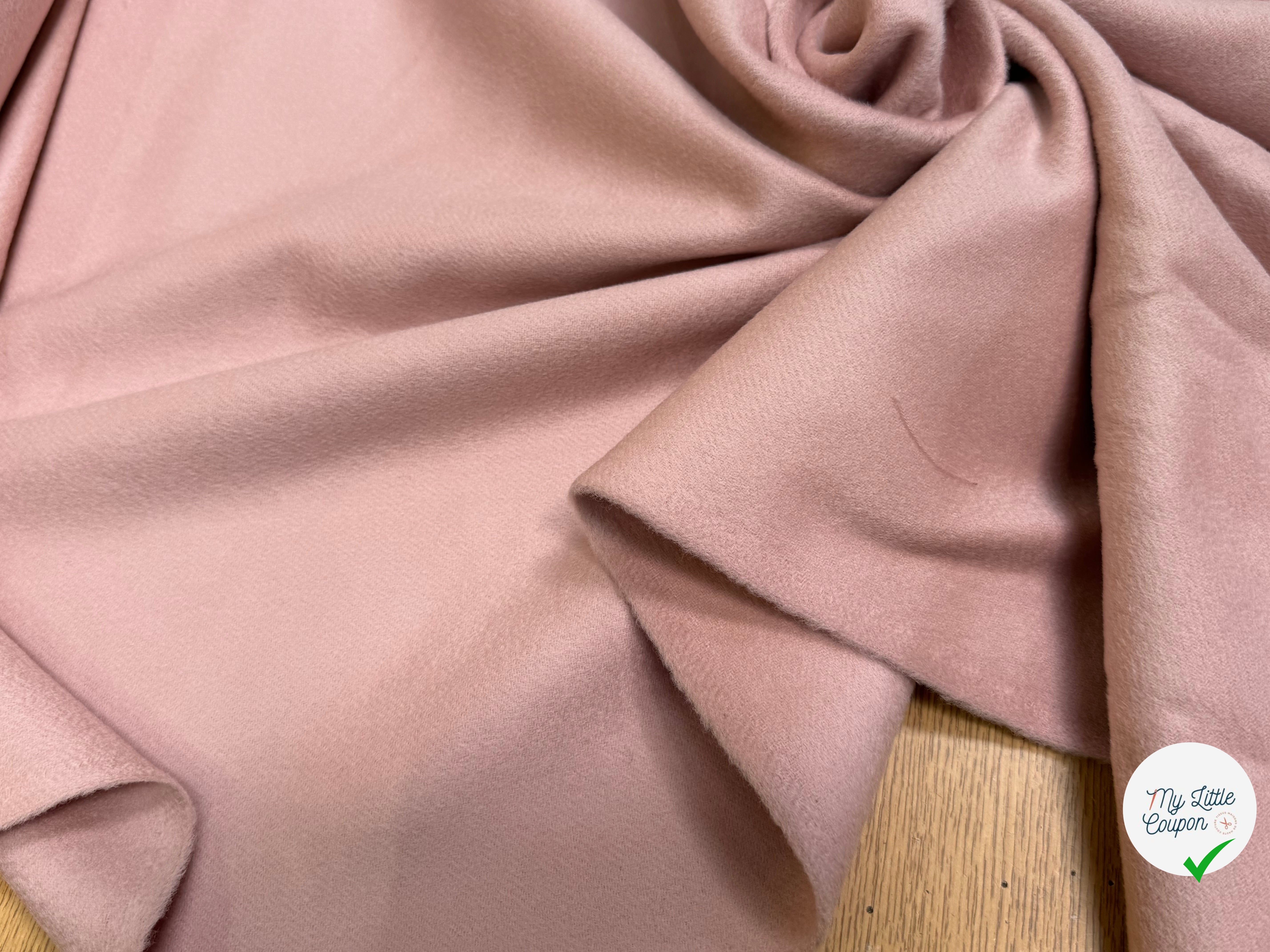 LAINAGE MANTEAU ULTRA DOUX ROSE PALE - My Little Coupon