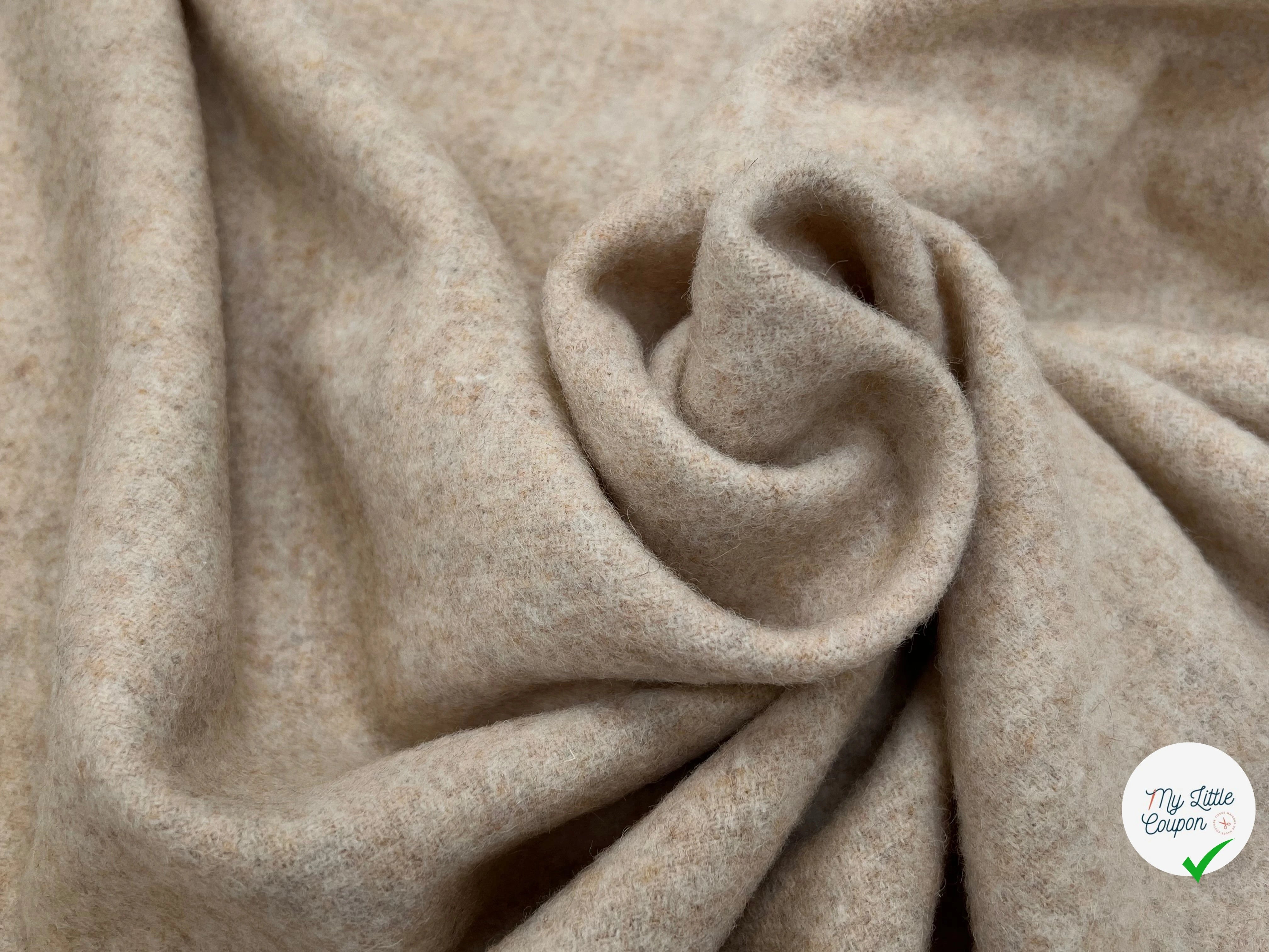 LAINAGE MANTEAU VANILA CHINÉ 100% LAINE 145CM - My Little Coupon