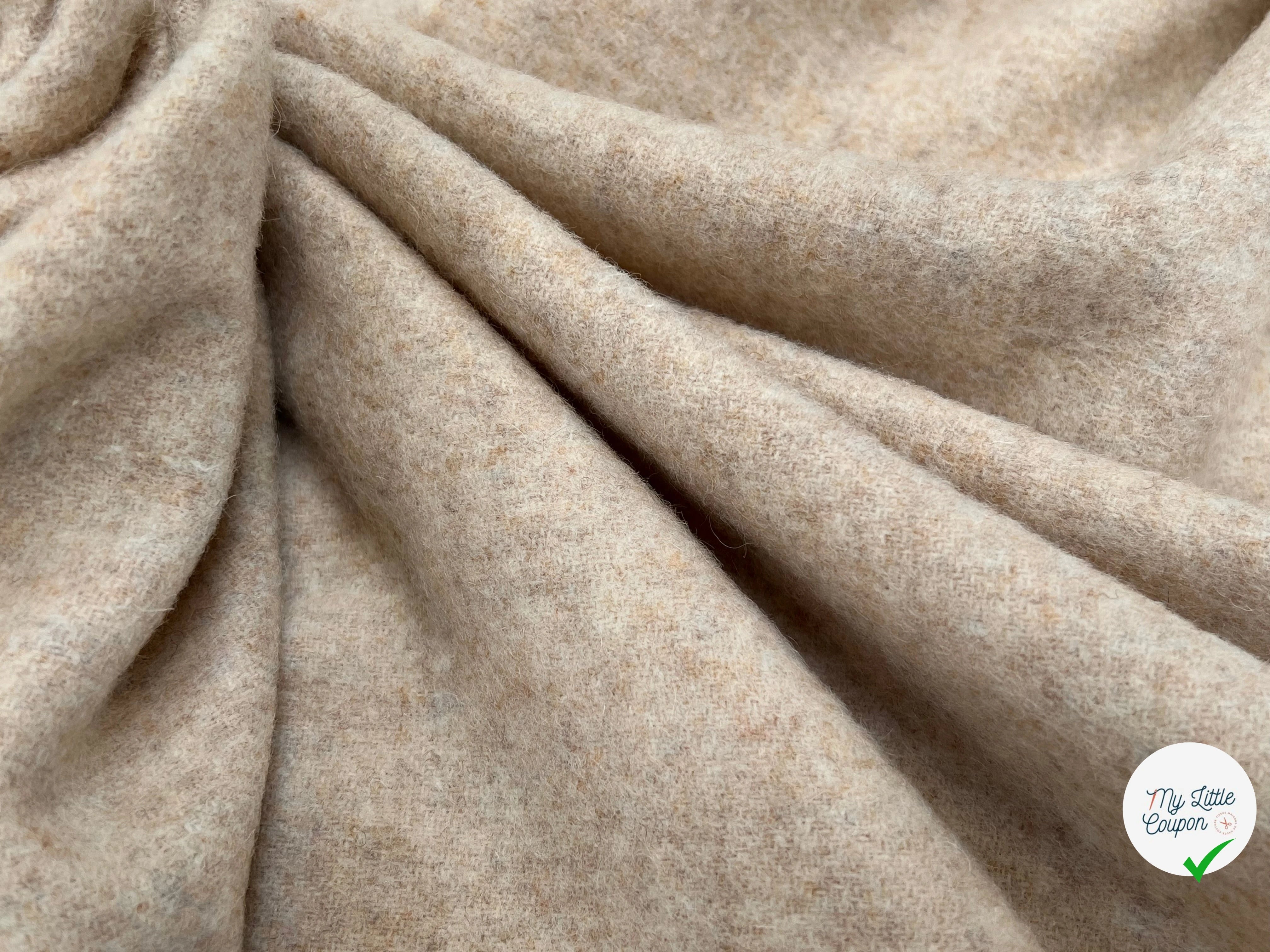 LAINAGE MANTEAU VANILA CHINÉ 100% LAINE 145CM - My Little Coupon