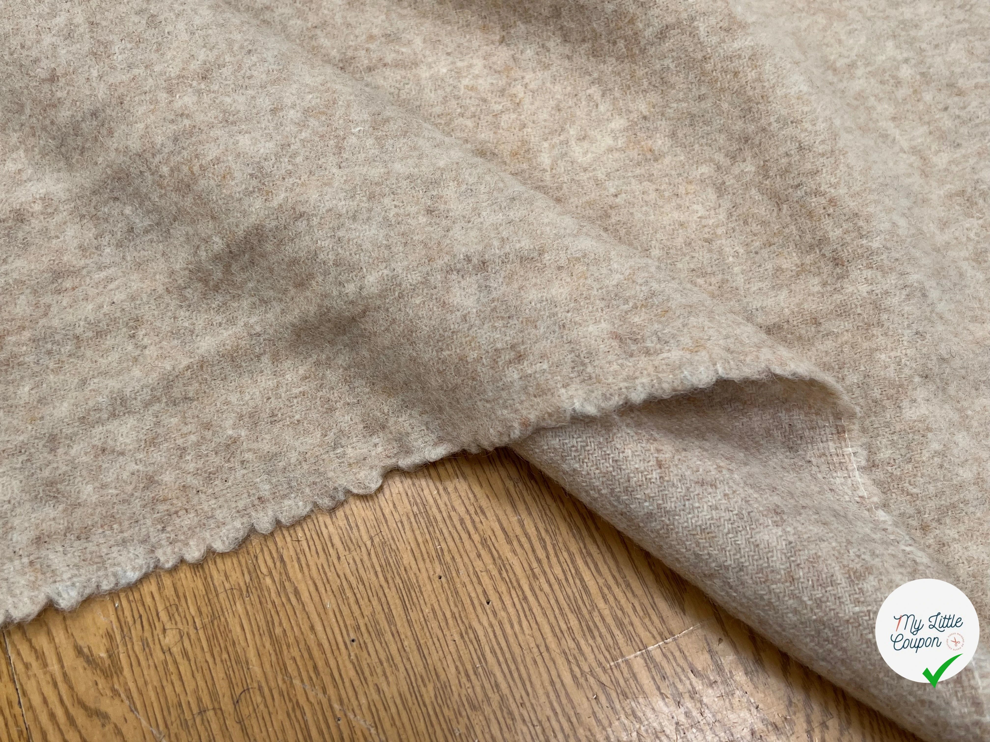 LAINAGE MANTEAU VANILA CHINÉ 100% LAINE 145CM - My Little Coupon