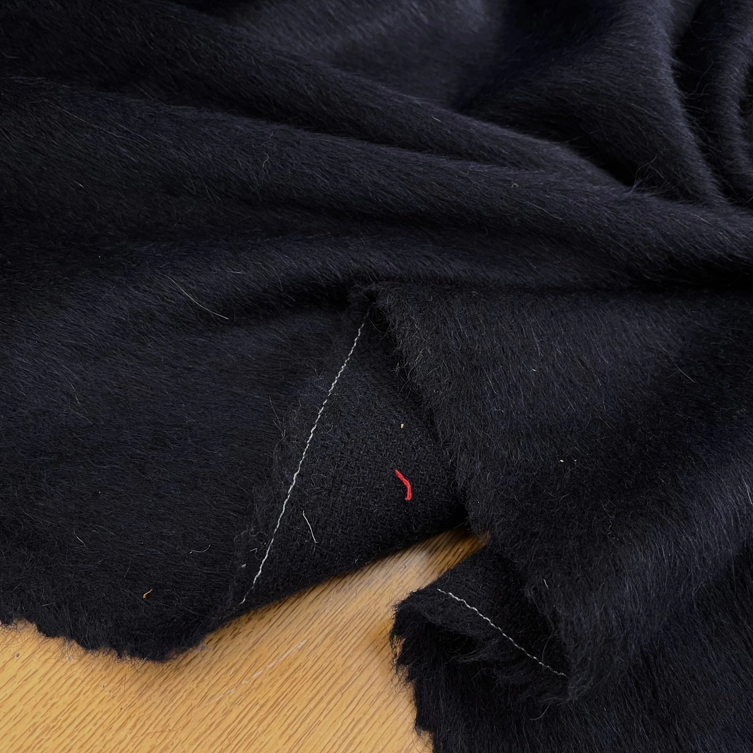 LAINAGE MOHAIR ALPAGA MARINE POIL - My Little Coupon