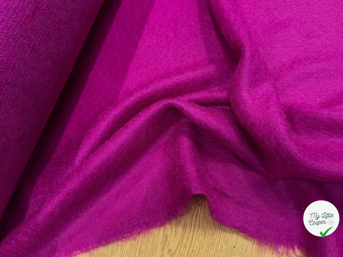 LAINAGE MOHAIR ET LAINE VIERGE ROSE FUCHSIA ULTRA CHIC - My Little Coupon